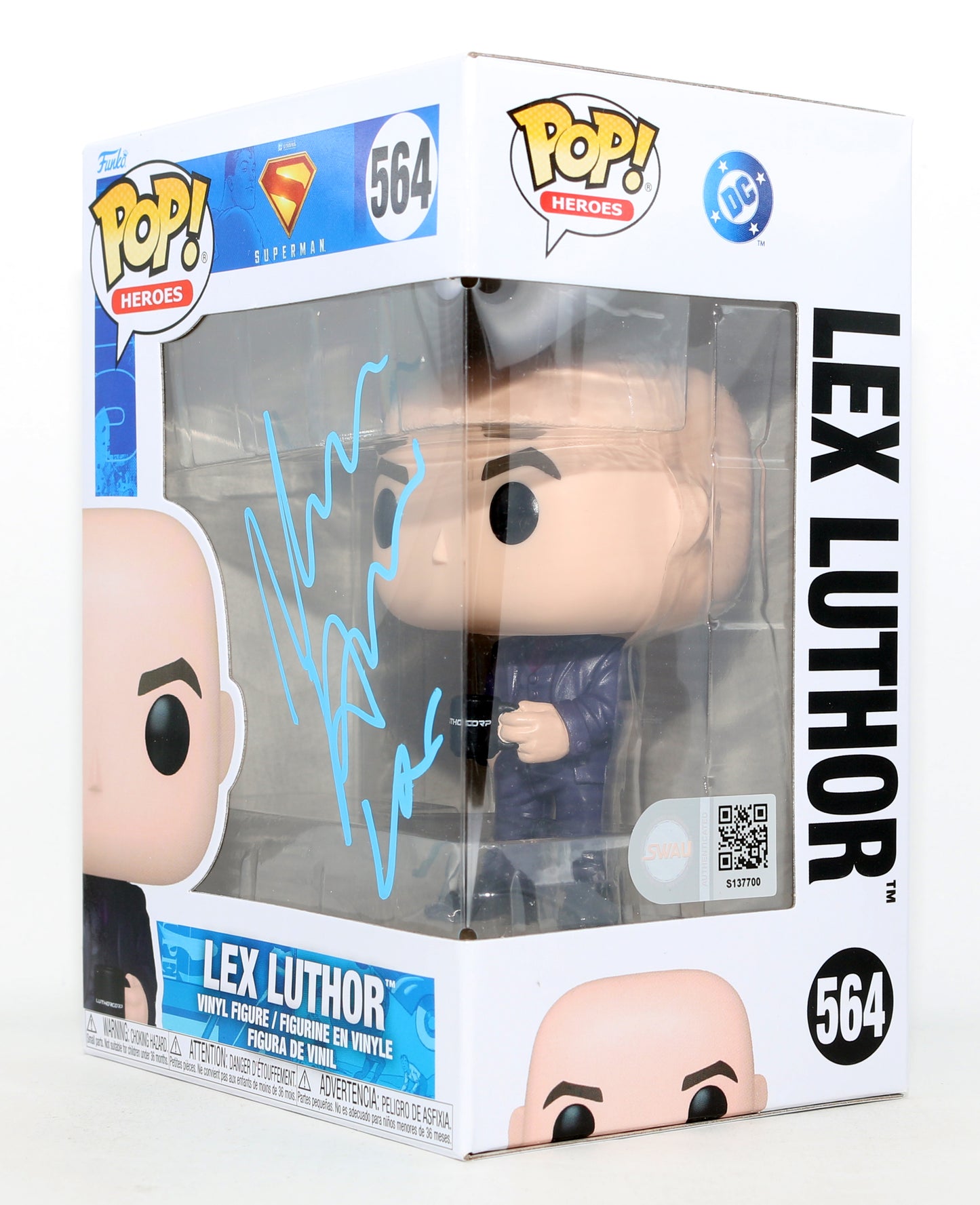 
                  
                    Nicholas Hoult as Lex Luthor in James Gunn's Superman (SWAU) Signed Funko POP! #564 with Character Name
                  
                