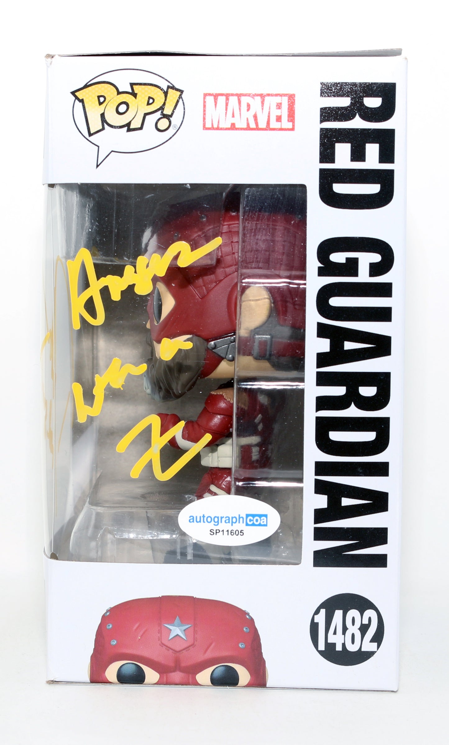 
                  
                    David Harbour as Alexei / Red Guardian in Thunderbolts* / The New Avengers Signed Funko POP! #1482 with Character Name & Quote
                  
                