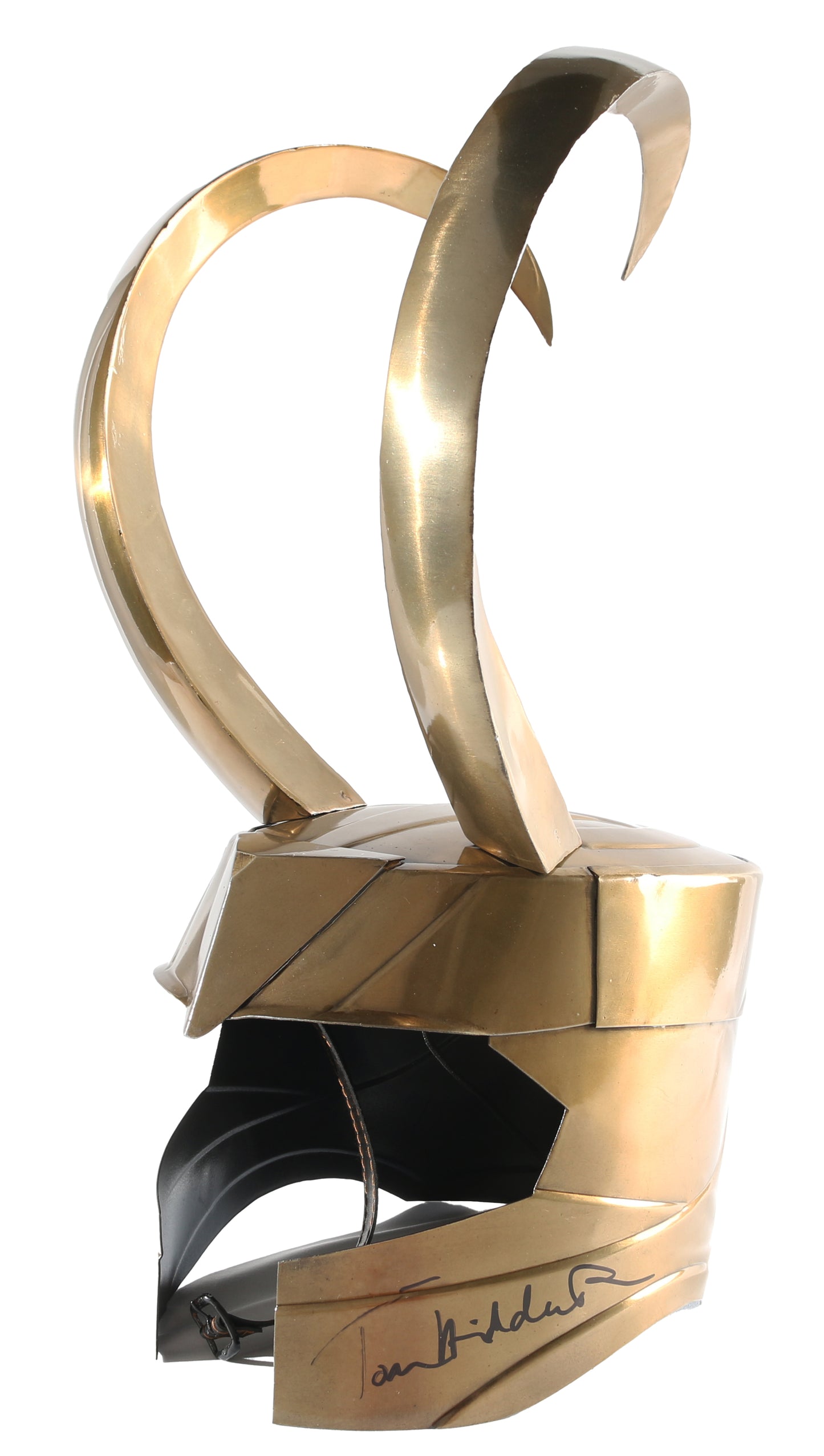 
                  
                    Loki's Prop Replica Heavyweight Steel Helmet (SWAU) Signed by Tom Hiddleston
                  
                