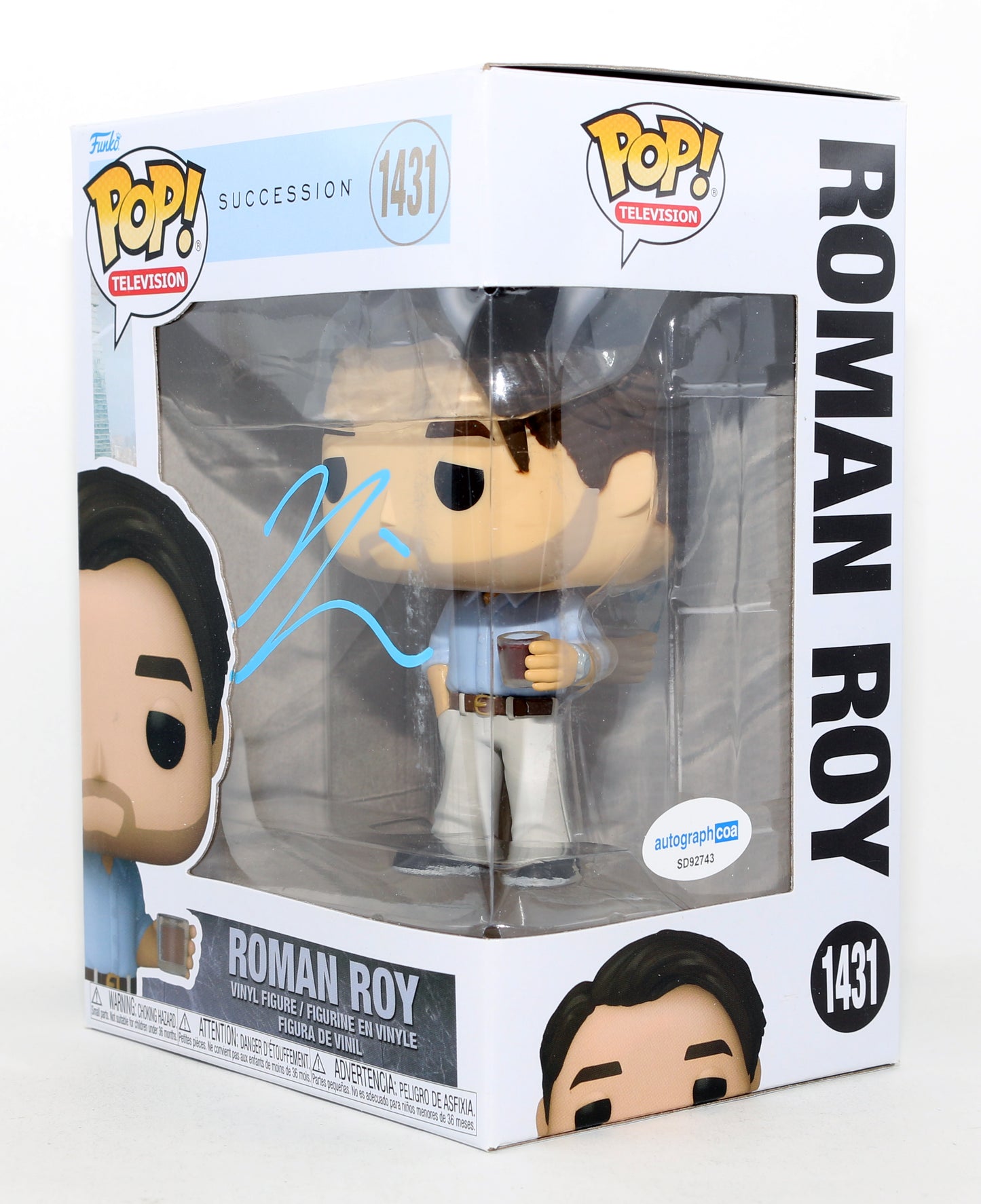 
                  
                    Kieran Culkin as Roman Roy in Succession Signed Funko POP! #1431
                  
                