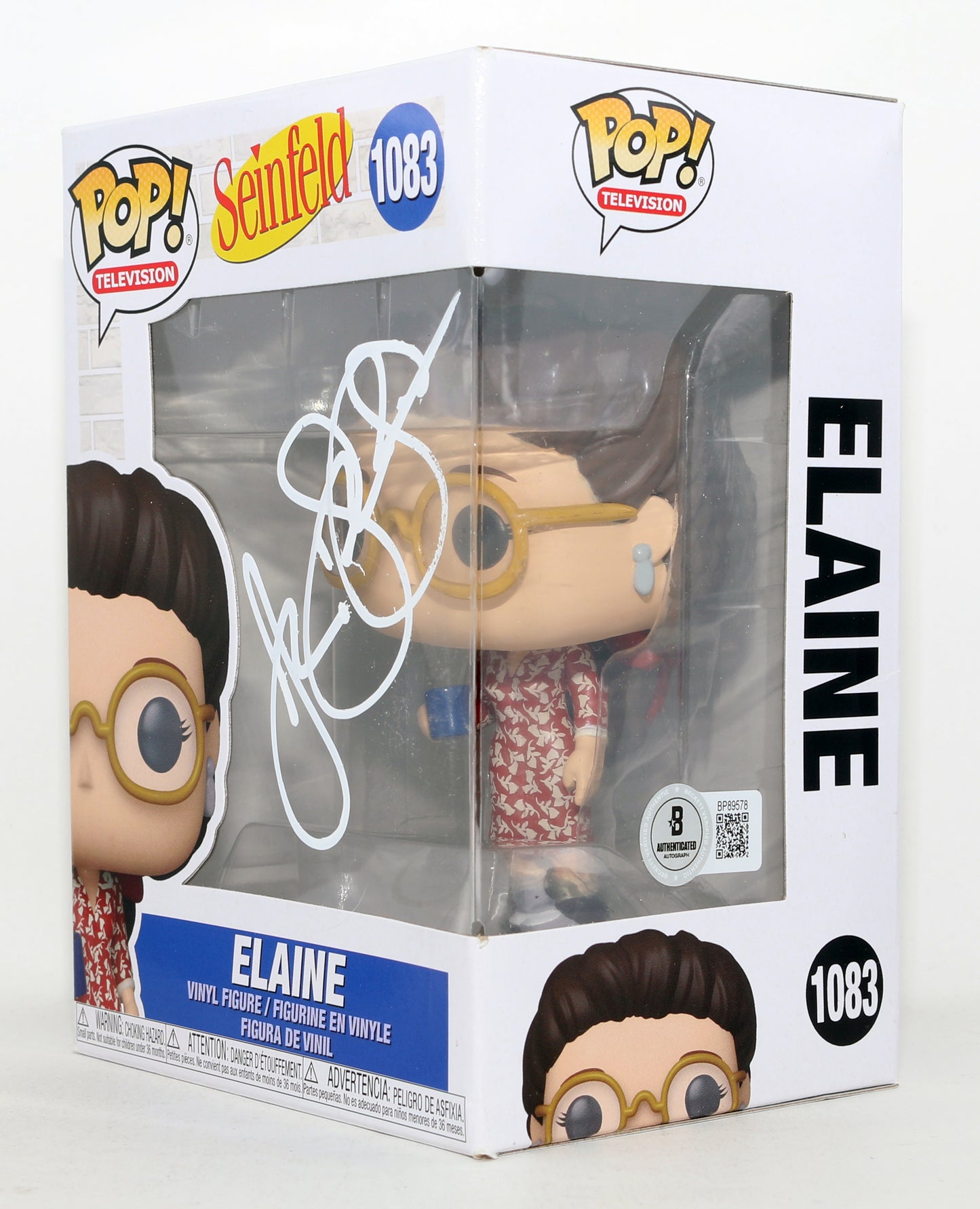
                  
                    Julia Louis-Dreyfus as Elaine in Seinfeld (Beckett) Signed Funko POP! #1083
                  
                