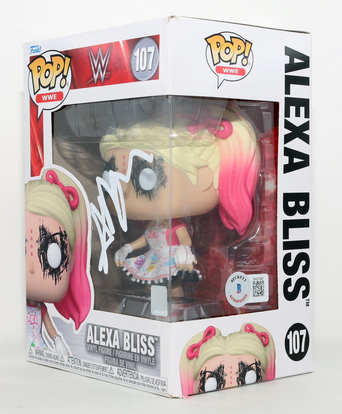 
                  
                    Alexa Bliss WWE Wrestler (Beckett) Signed Funko POP! #107
                  
                