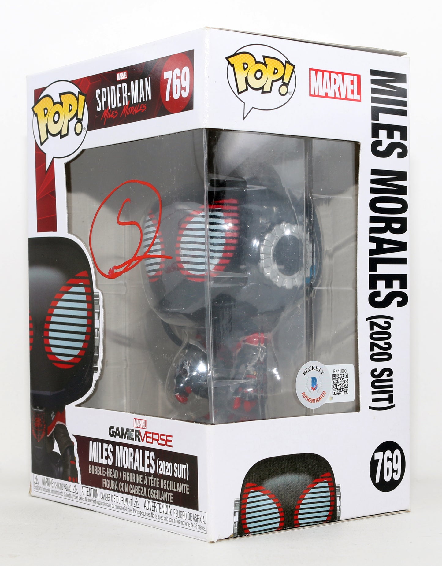 
                  
                    Shameik Moore as Miles Morales / Spider-Man in Spider-Man: Across the Spider-Verse (Beckett) Signed Funko POP! #769
                  
                