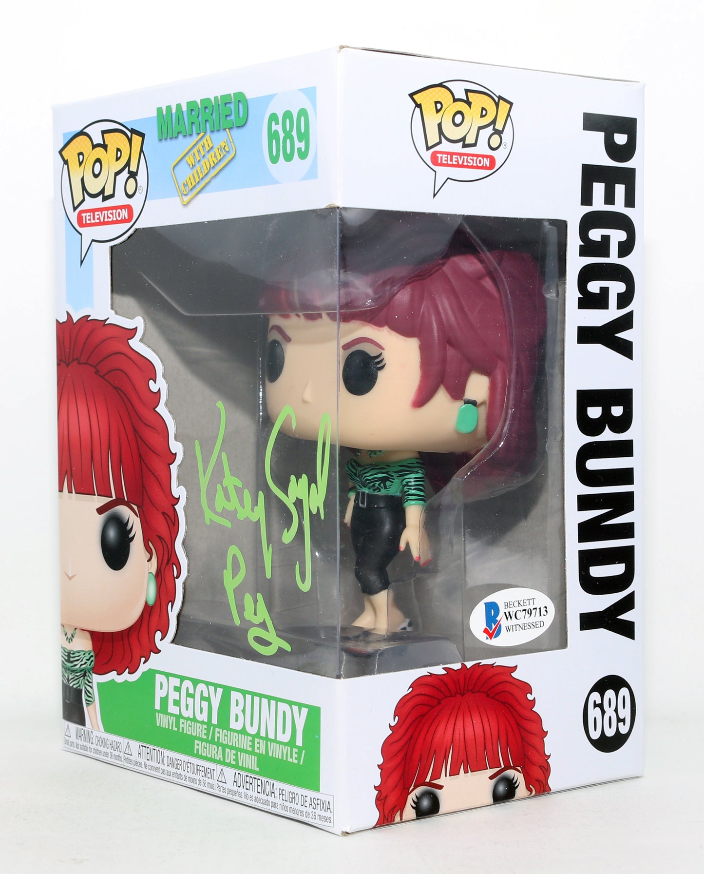 
                  
                    Katey Sagal as Peggy Bundy in Married with Children (Beckett) Signed Funko POP! #689 with Character Name
                  
                