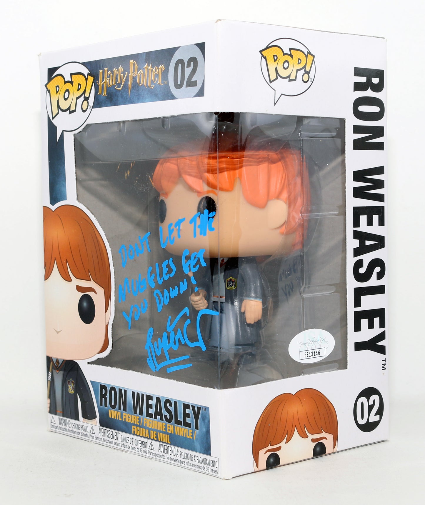 
                  
                    Rupert Grint as Ron Weasley in Harry Potter (JSA) Signed Funko POP! #02 with Quote
                  
                