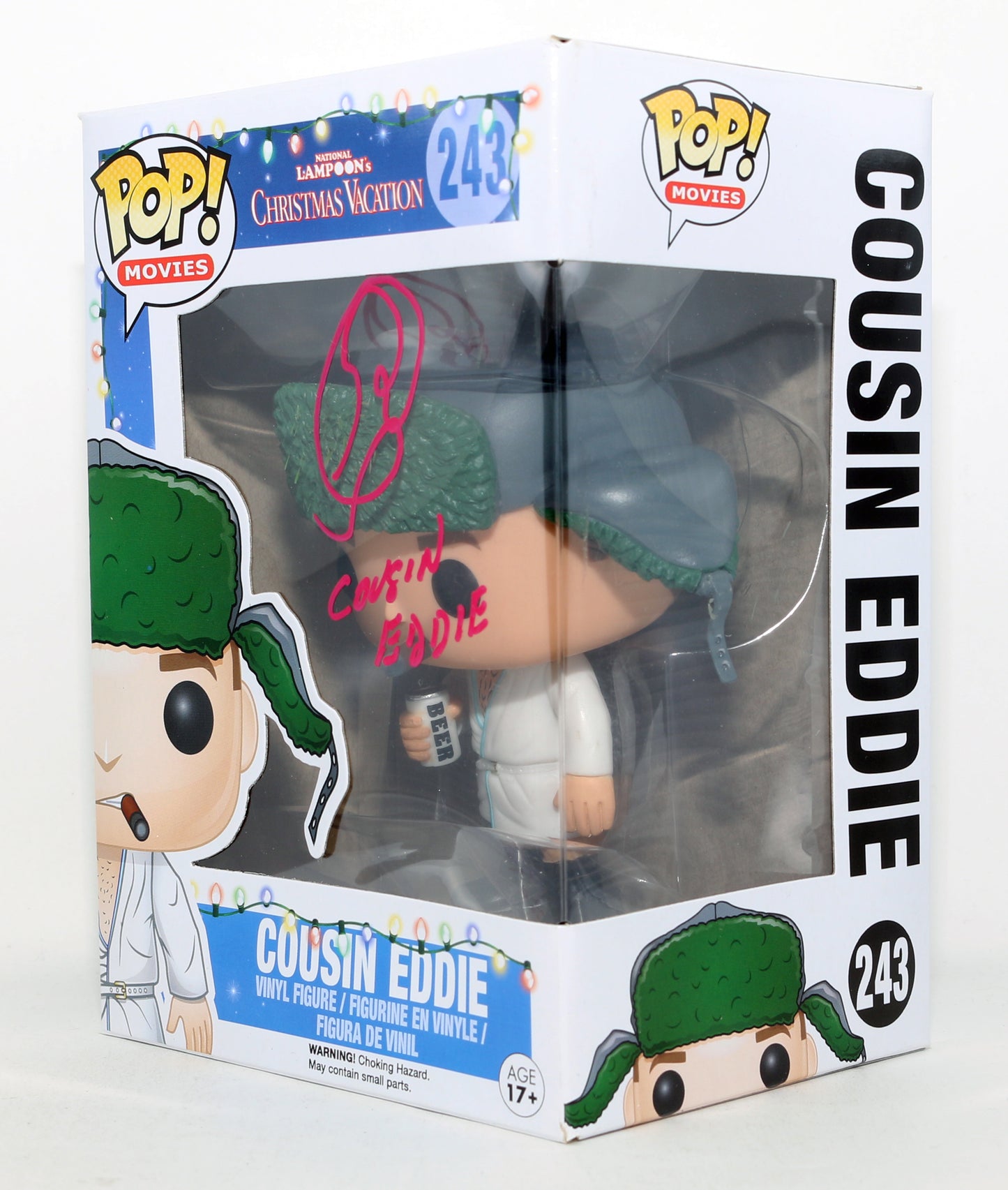 
                  
                    Randy Quaid as Cousin Eddie in National Lampoon's Christmas Vacation Signed Funko POP! #243 with Character Name
                  
                
