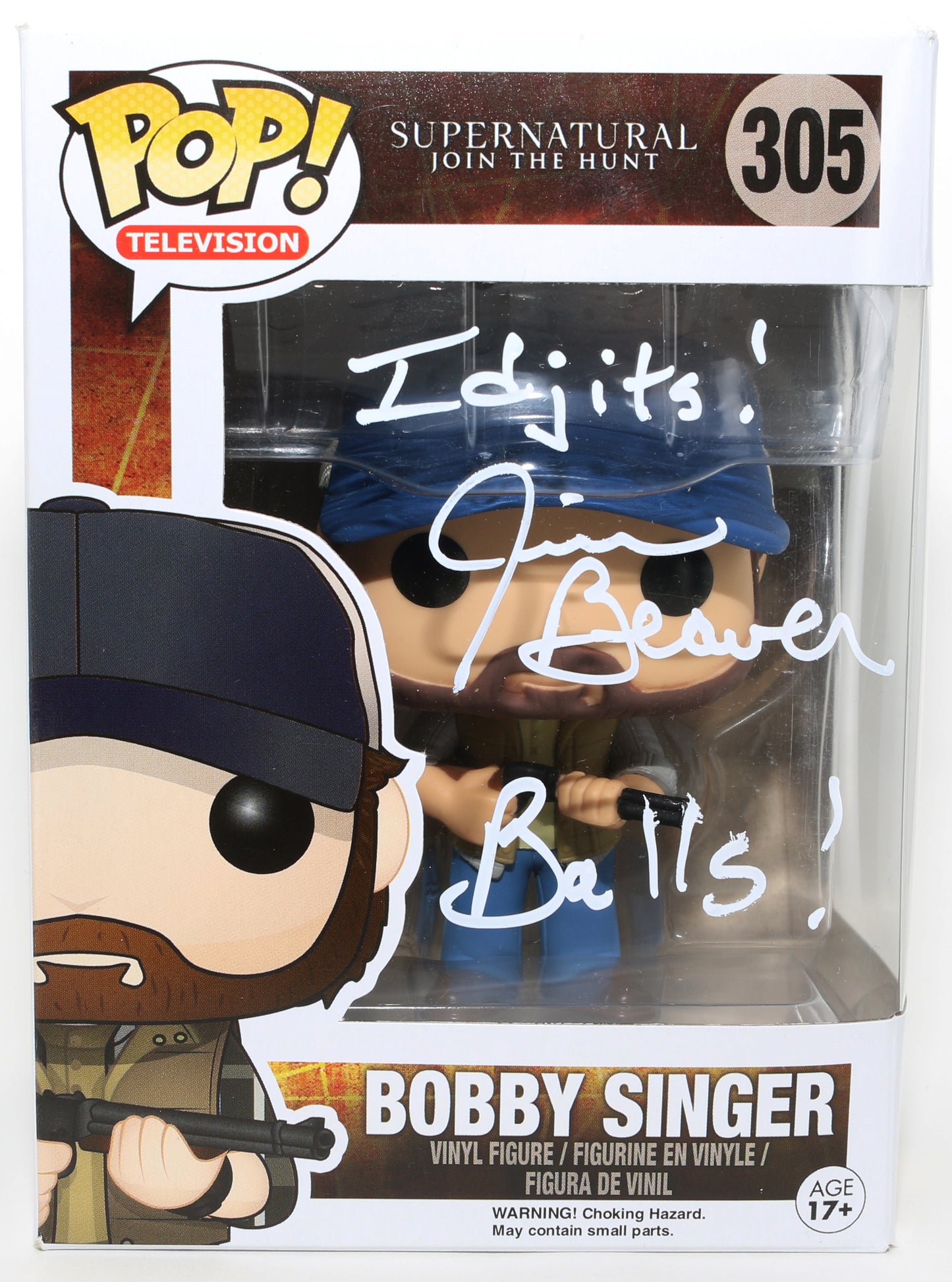 
                  
                    Jim Beaver as Bobby Singer in Supernatural Signed Funko POP! #305 with Quotes
                  
                