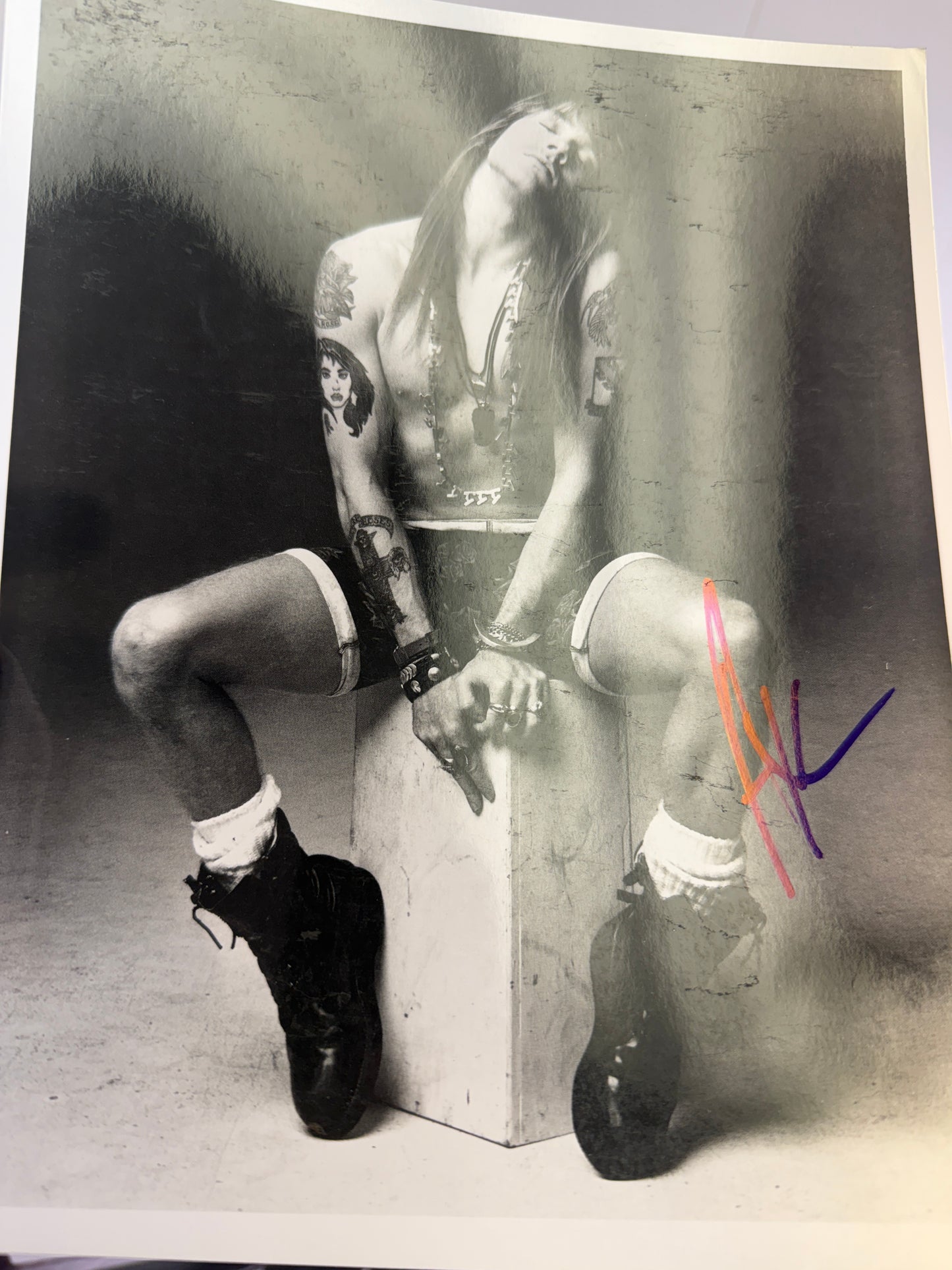 
                  
                    Axl Rose Lead Singer of Guns N' Roses Signed 8x10 Photo
                  
                