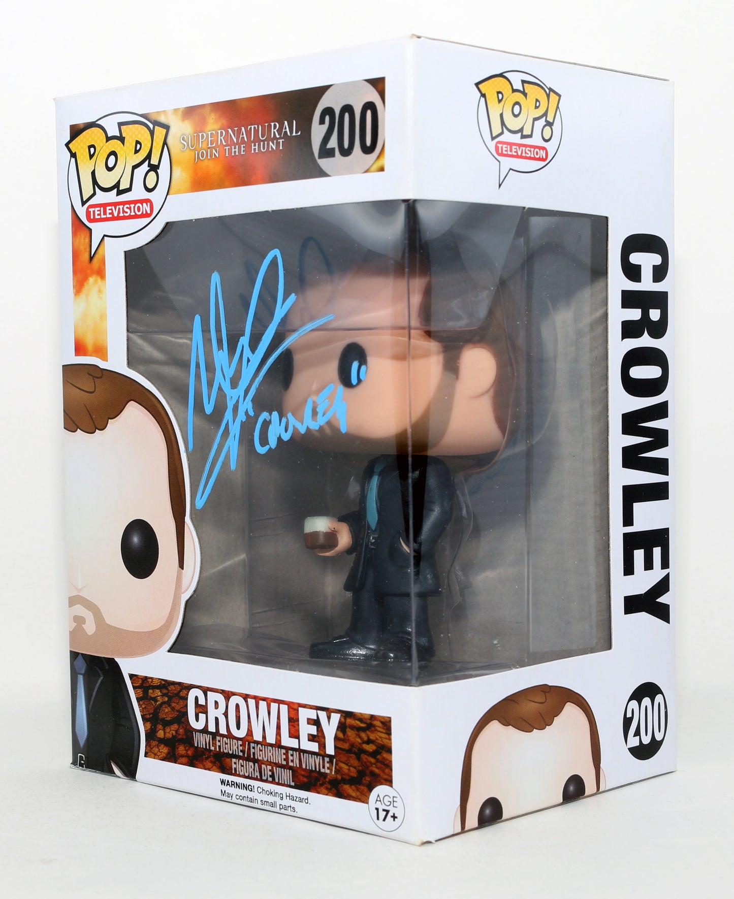 
                  
                    Mark Sheppard as Crowley in Supernatural Signed Funko POP! #200 with Character Name
                  
                