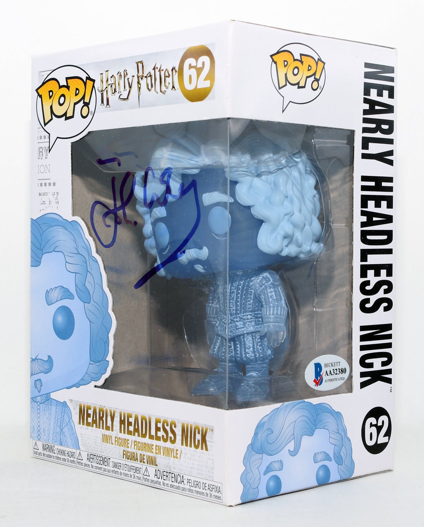 
                  
                    John Cleese as Nearly Headless Nick in Harry Potter (Beckett) Signed Funko POP! #62
                  
                