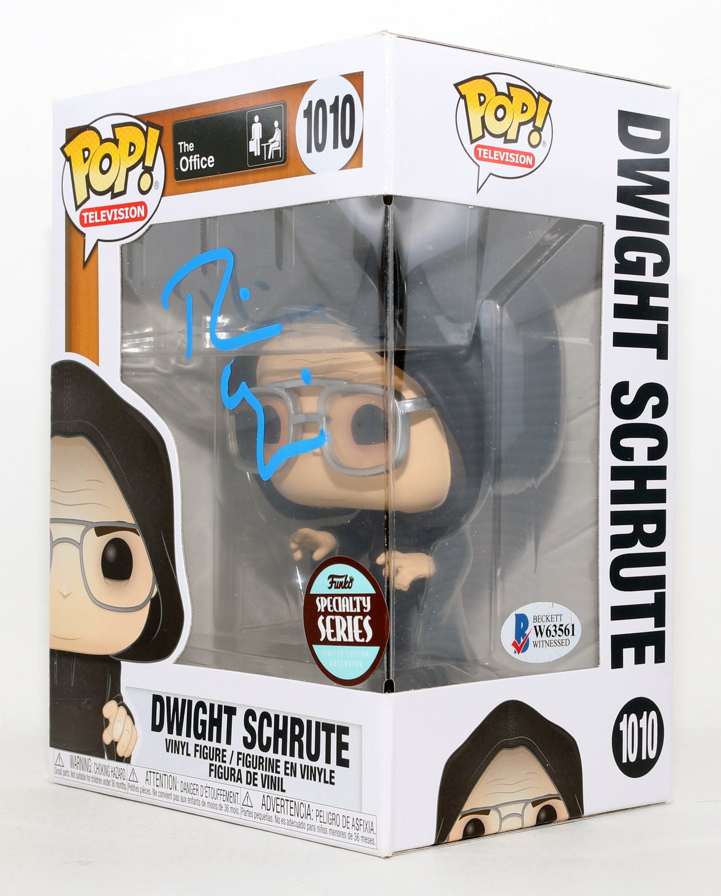 
                  
                    Rainn Wilson as Dwight Schrute in The Office Funko Specialty Series (Beckett) Signed Funko POP! #1010
                  
                