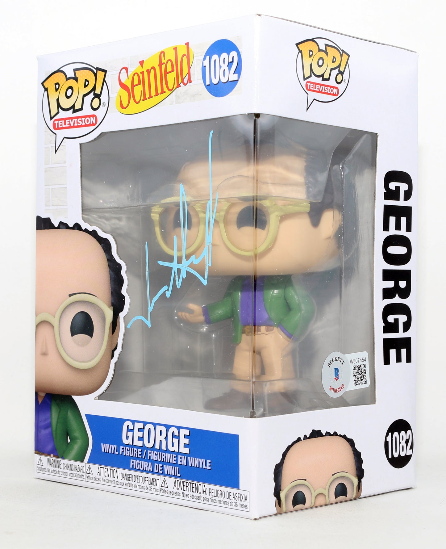
                  
                    Jason Alexander as George Costanza in Seinfeld (Beckett) Signed Funko POP! #1082
                  
                