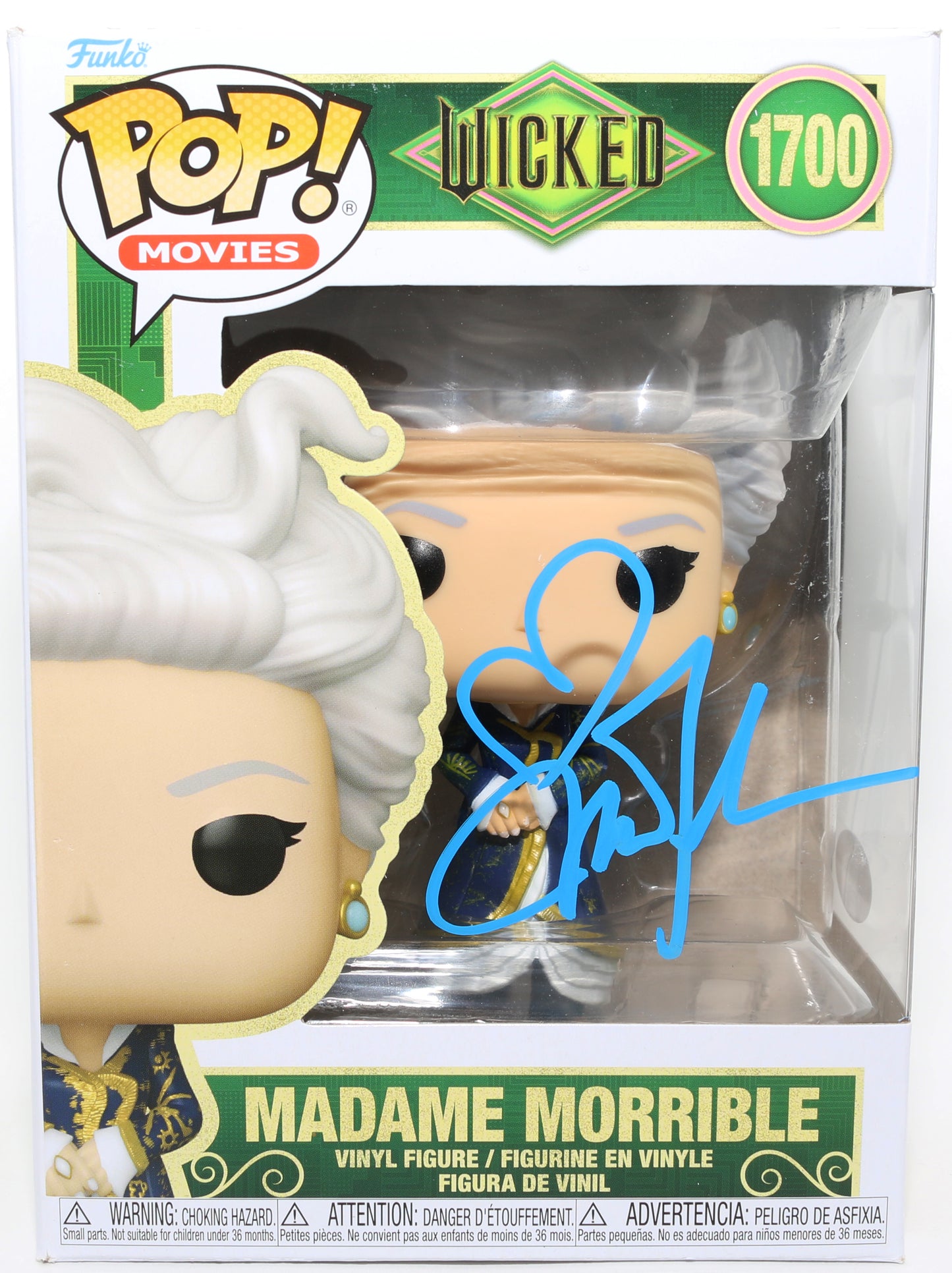 
                  
                    Michelle Yeoh as Madame Morrible in Wicked (JSA) Signed Funko POP! #1700
                  
                