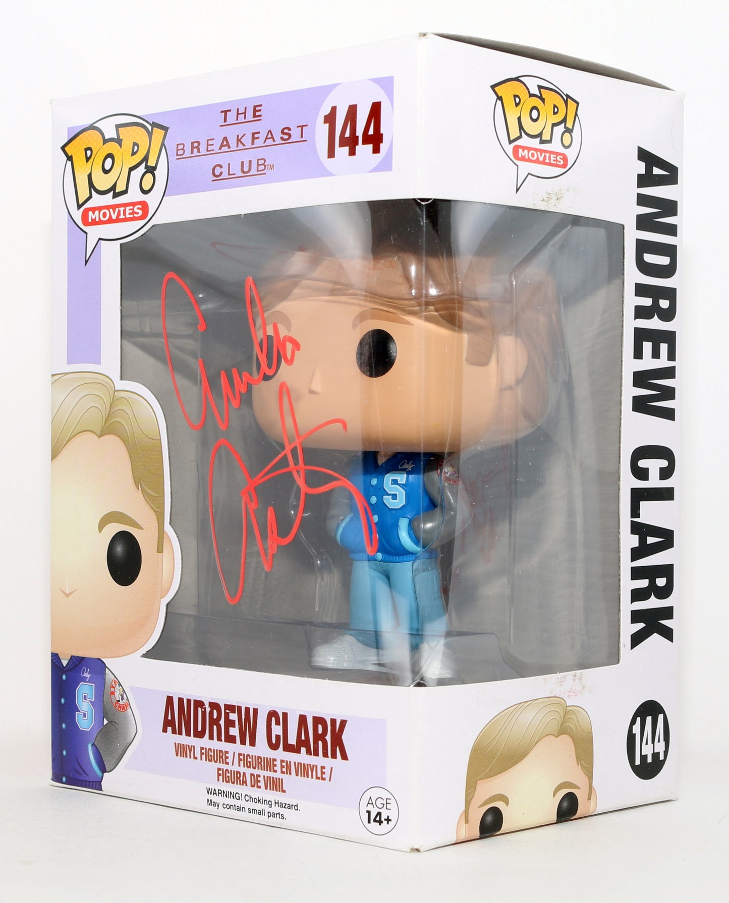 
                  
                    Emilio Estevez as Andrew Clark in The Breakfast Club Signed Funko POP! #144
                  
                