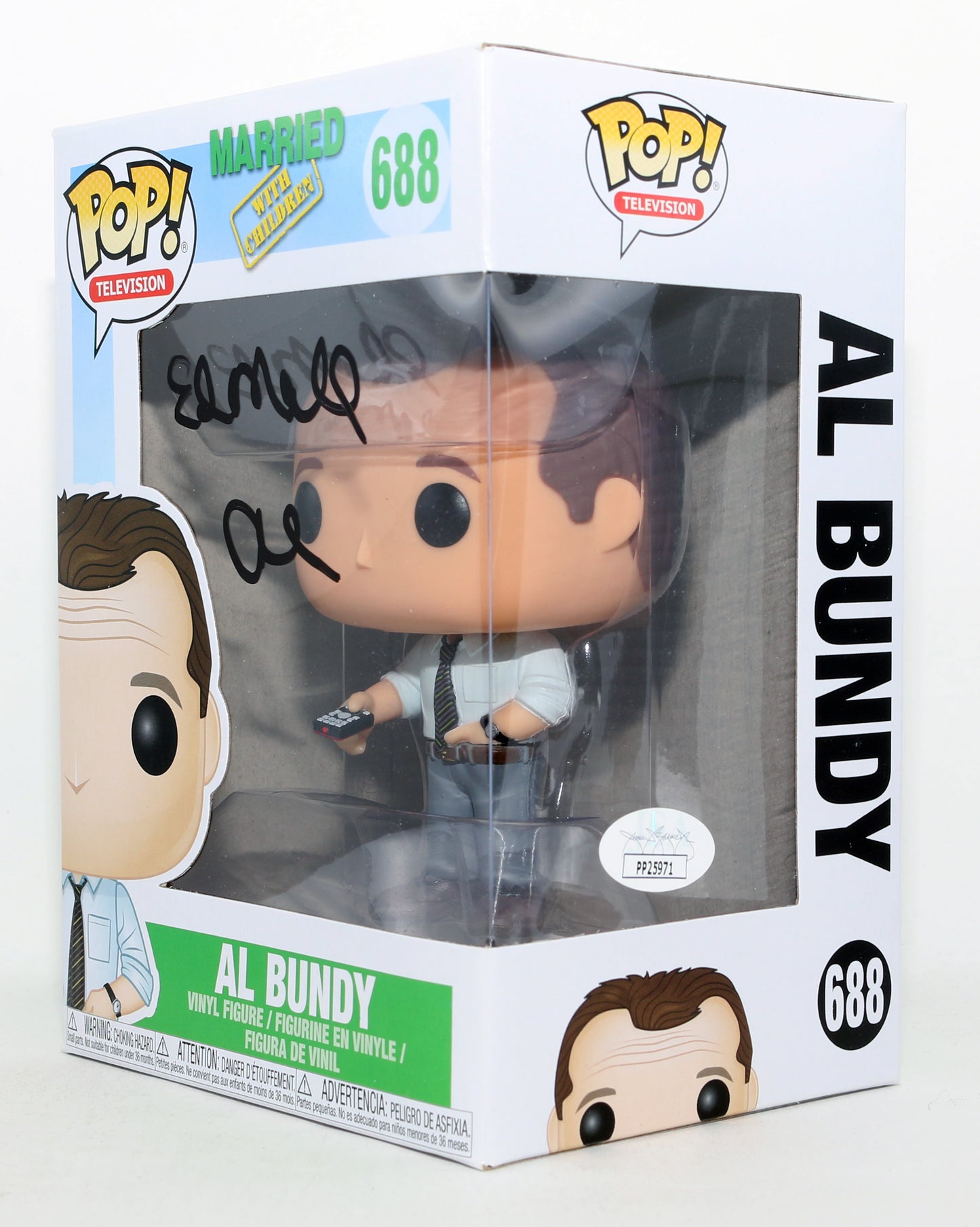 
                  
                    Ed O'Neill as Al Bundy in Married with Children (JSA) Signed Funko POP! #688 with Character Name
                  
                