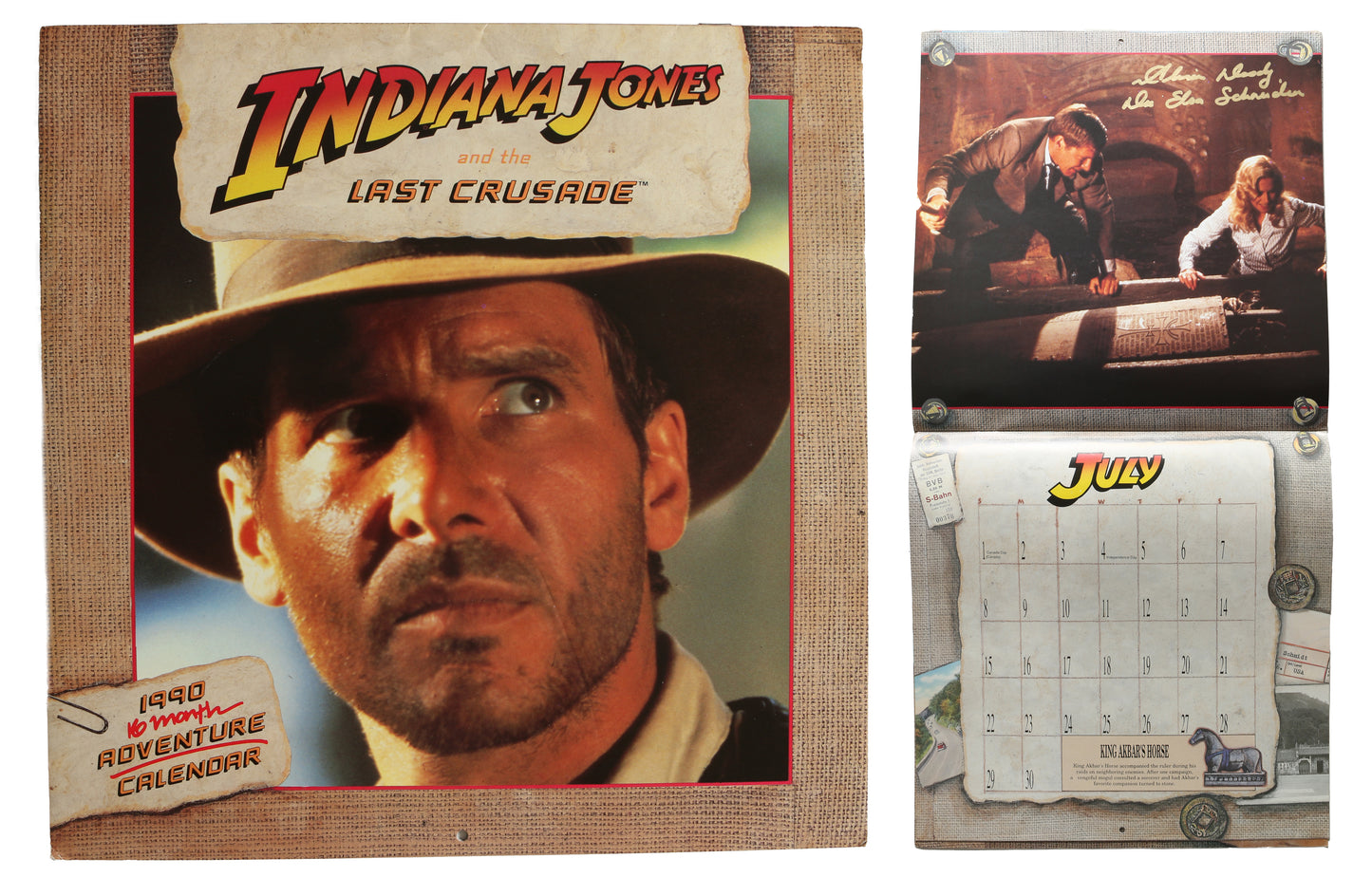 
                  
                    Indiana Jones and the Last Crusade Calendar - Signed by Alison Doody with Character Name
                  
                