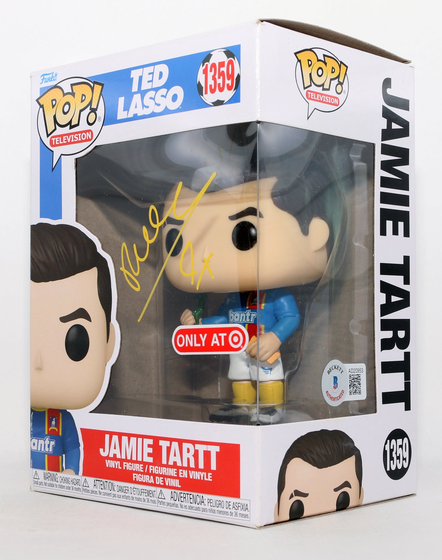 
                  
                    Phil Dunster as Jamie Tartt in Ted Lasso Target Exclusive (Beckett) Signed Funko POP! #1359
                  
                