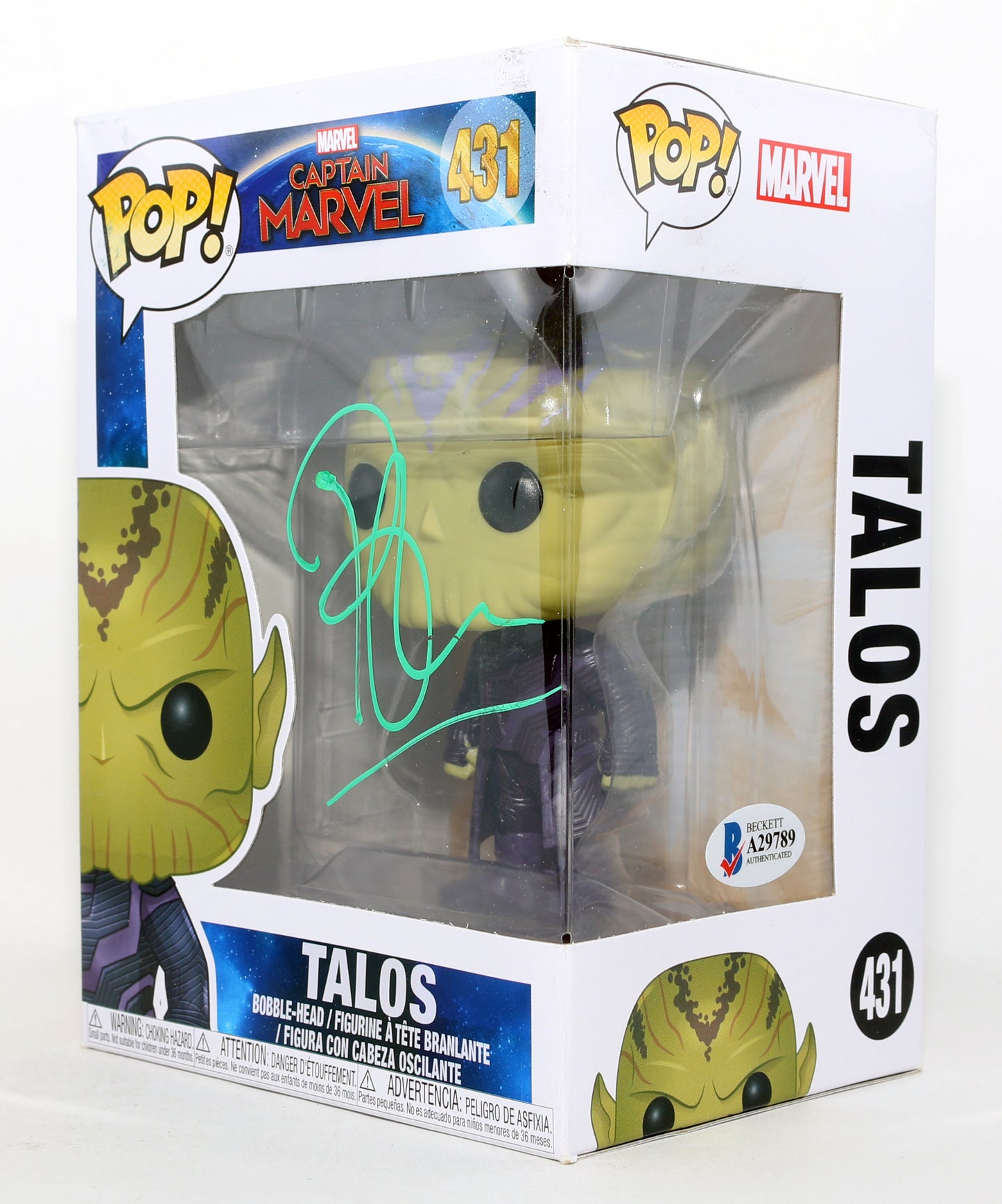 
                  
                    Ben Mendelsohn as Talos in Captain Marvel (Beckett) Signed Funko POP! #431
                  
                