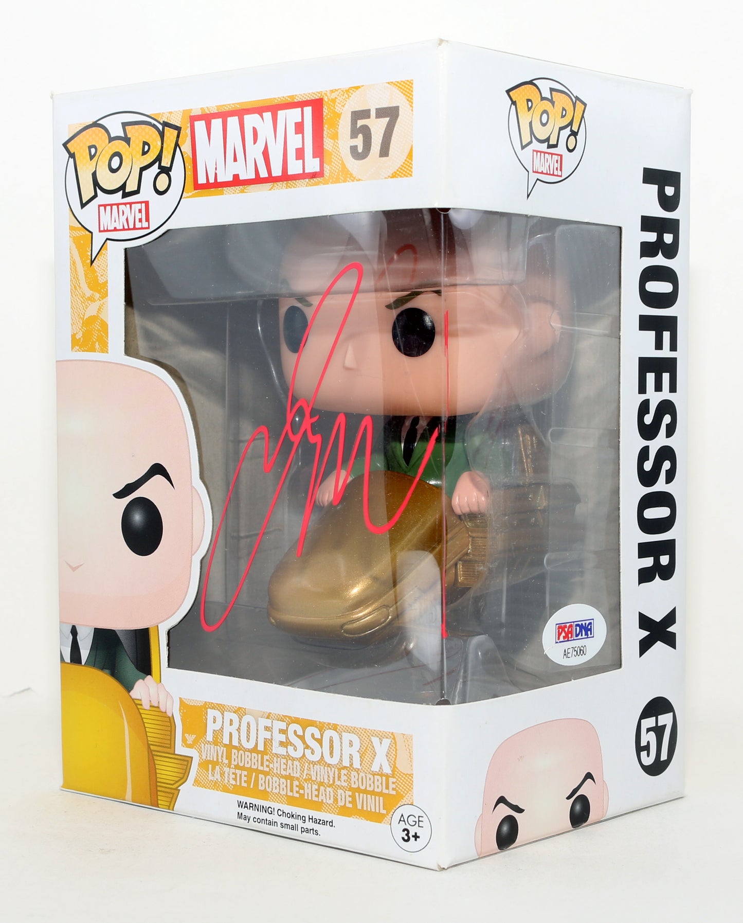 
                  
                    James McAvoy as Professor X in X-Men (PSA) Signed Funko POP! #57
                  
                
