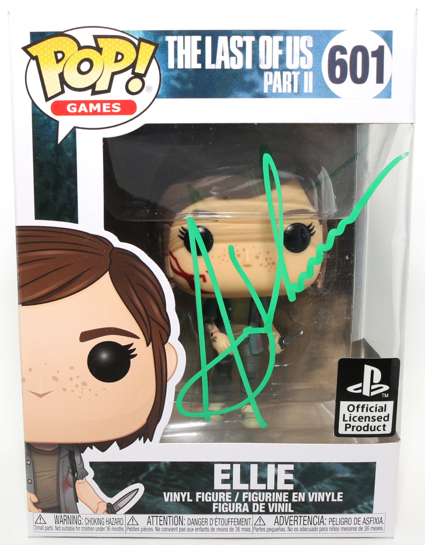 
                  
                    Ashley Johnson as Ellie in The Last of Us Part II (SWAU) Signed Funko POP! #601
                  
                