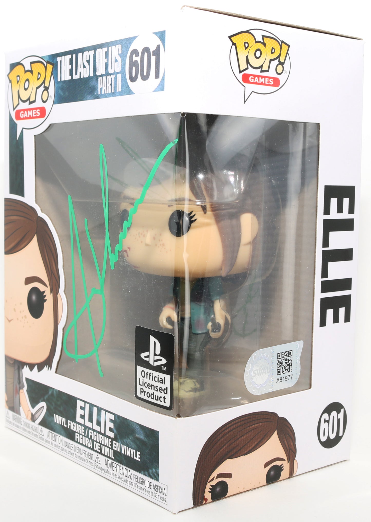 
                  
                    Ashley Johnson as Ellie in The Last of Us Part II (SWAU) Signed Funko POP! #601
                  
                