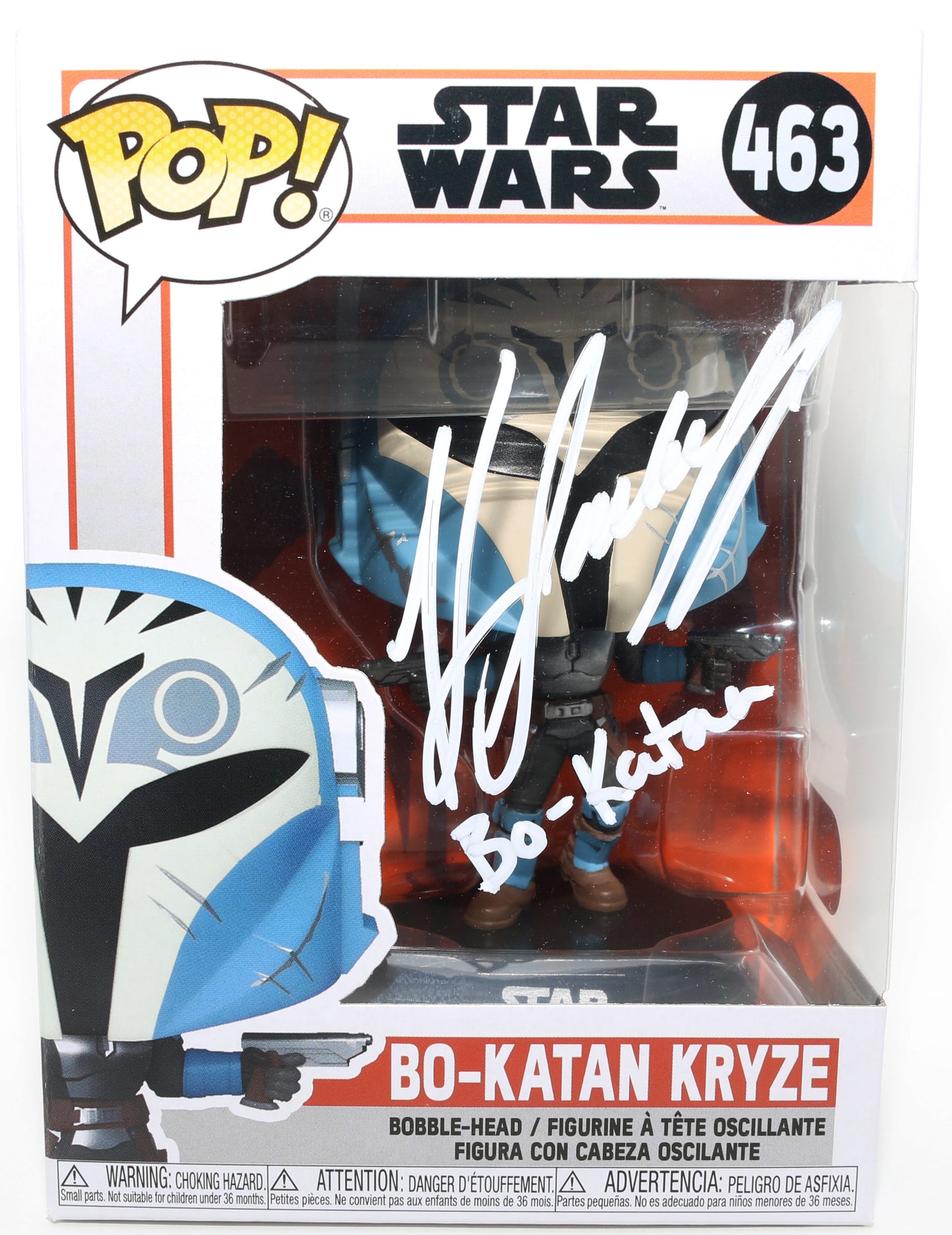 
                  
                    Katee Sackhoff as Bo-Katan Kryze in Star Wars: The Mandalorian (SWAU) Signed Funko POP! #463 with Character Name
                  
                