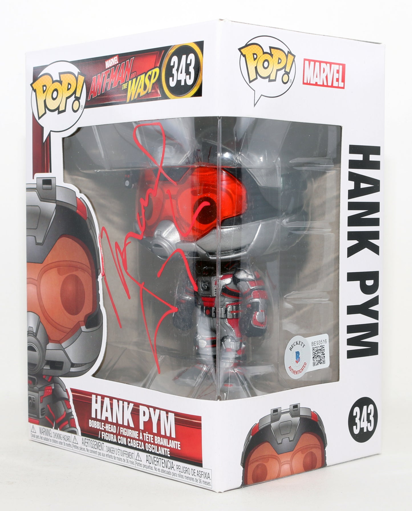 
                  
                    Michael Douglas as Hank Pym in Ant-Man & The Wasp (Beckett) Signed Funko POP! #343
                  
                