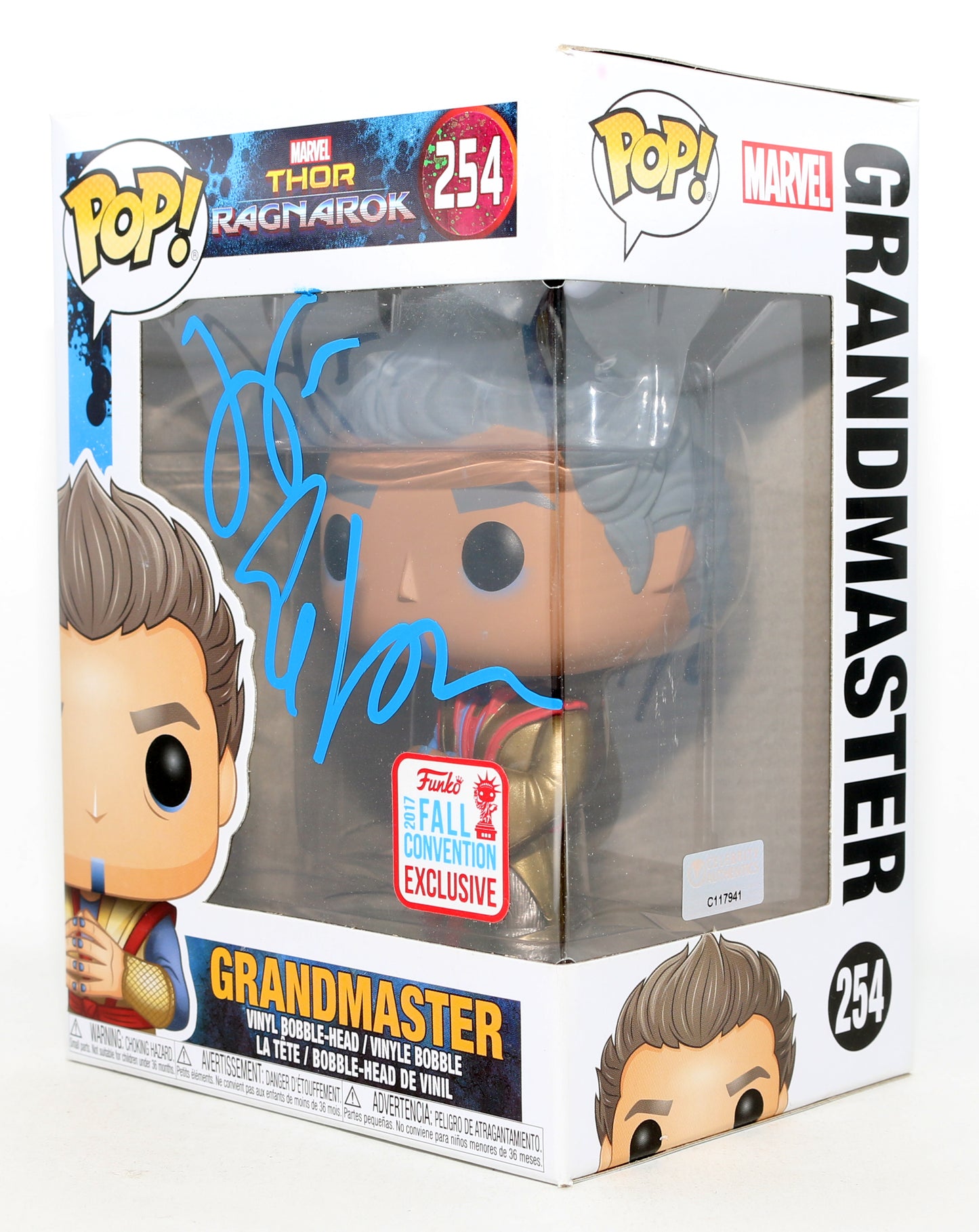 
                  
                    Jeff Goldblum as Grandmaster in Thor: Ragnarok 2017 Fall Convention Exclusive (Celebrity Authentics) Signed Funko POP! #254
                  
                