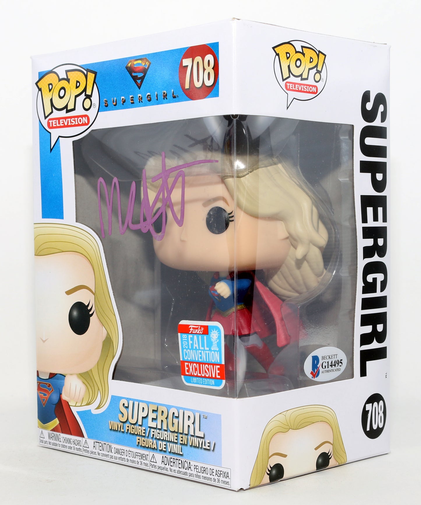 
                  
                    Melissa Benoist as Supergirl in Supergirl 2018 Fall Convention Exclusive Limited Edition (Beckett) Signed Funko POP! #708
                  
                