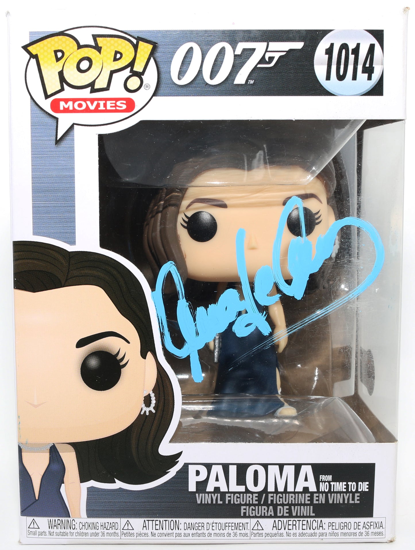 
                  
                    Ana de Armas as Paloma in James Bond 007: No Time to Die (Beckett) Signed Funko POP! #1014
                  
                