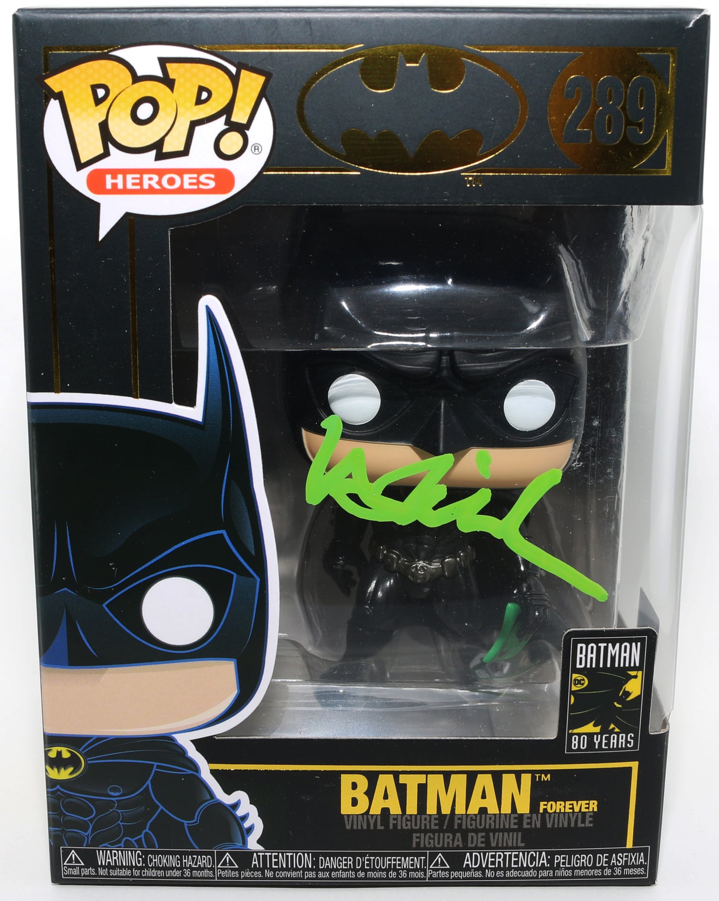 
                  
                    Val Kilmer as Batman in Batman Forever (Celebrity Authentics) Signed Funko POP! #289
                  
                
