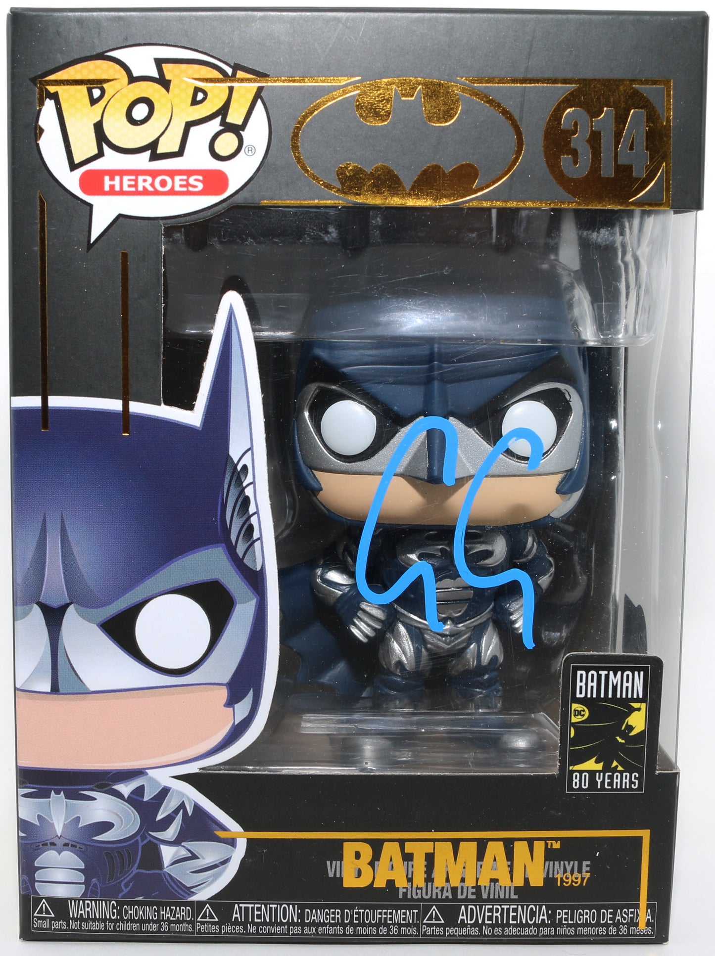 
                  
                    George Clooney as Batman in Batman & Robin (Beckett) Signed Funko POP! #314
                  
                