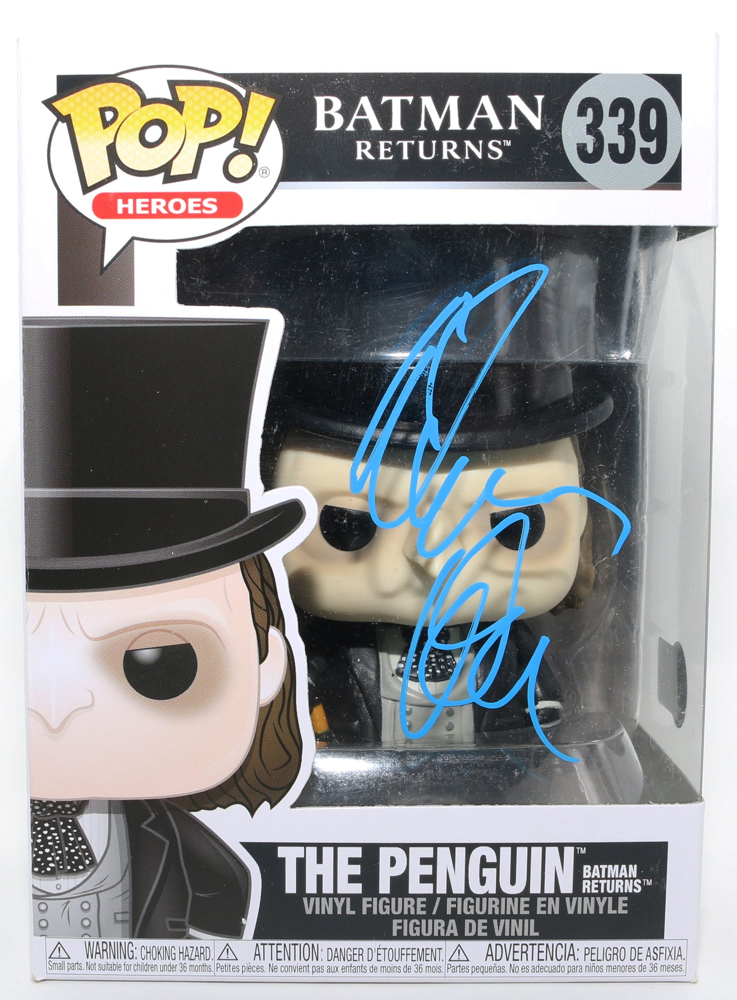 
                  
                    Danny DeVito as The Penguin in Batman Returns (Beckett) Signed Funko POP! #339
                  
                