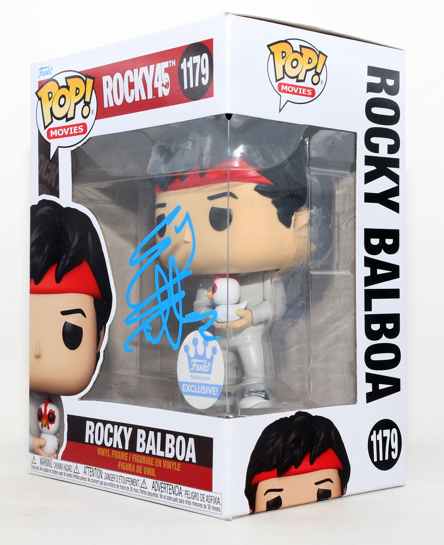 
                  
                    Sylvester Stallone as Rocky Balboa in Rocky Funko Store Exclusive (Official Pix) Signed Funko POP! #1179
                  
                