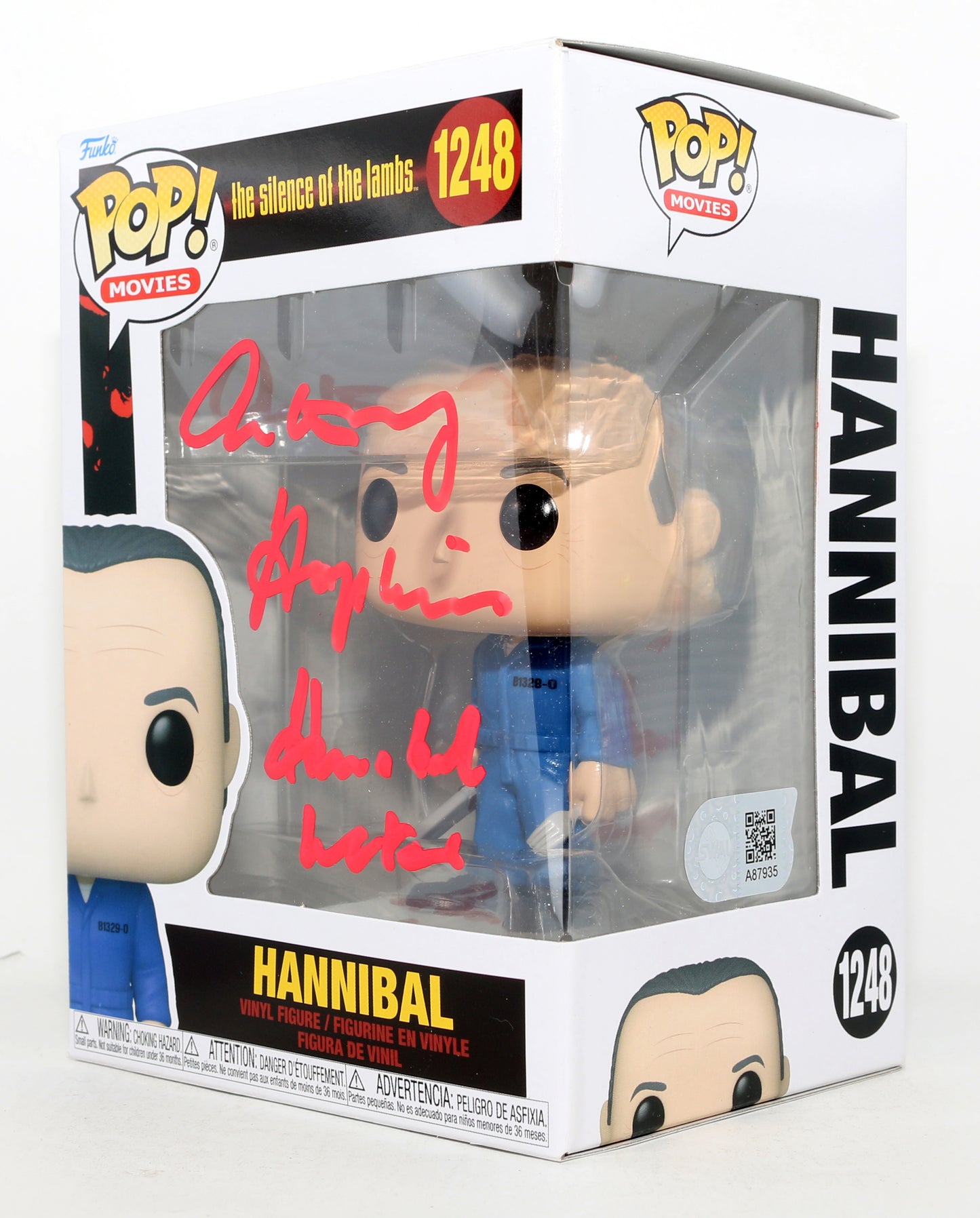 
                  
                    Anthony Hopkins as Hannibal Lecter in The Silence of the Lambs (SWAU) Signed Funko POP! #1248 with Character Name
                  
                