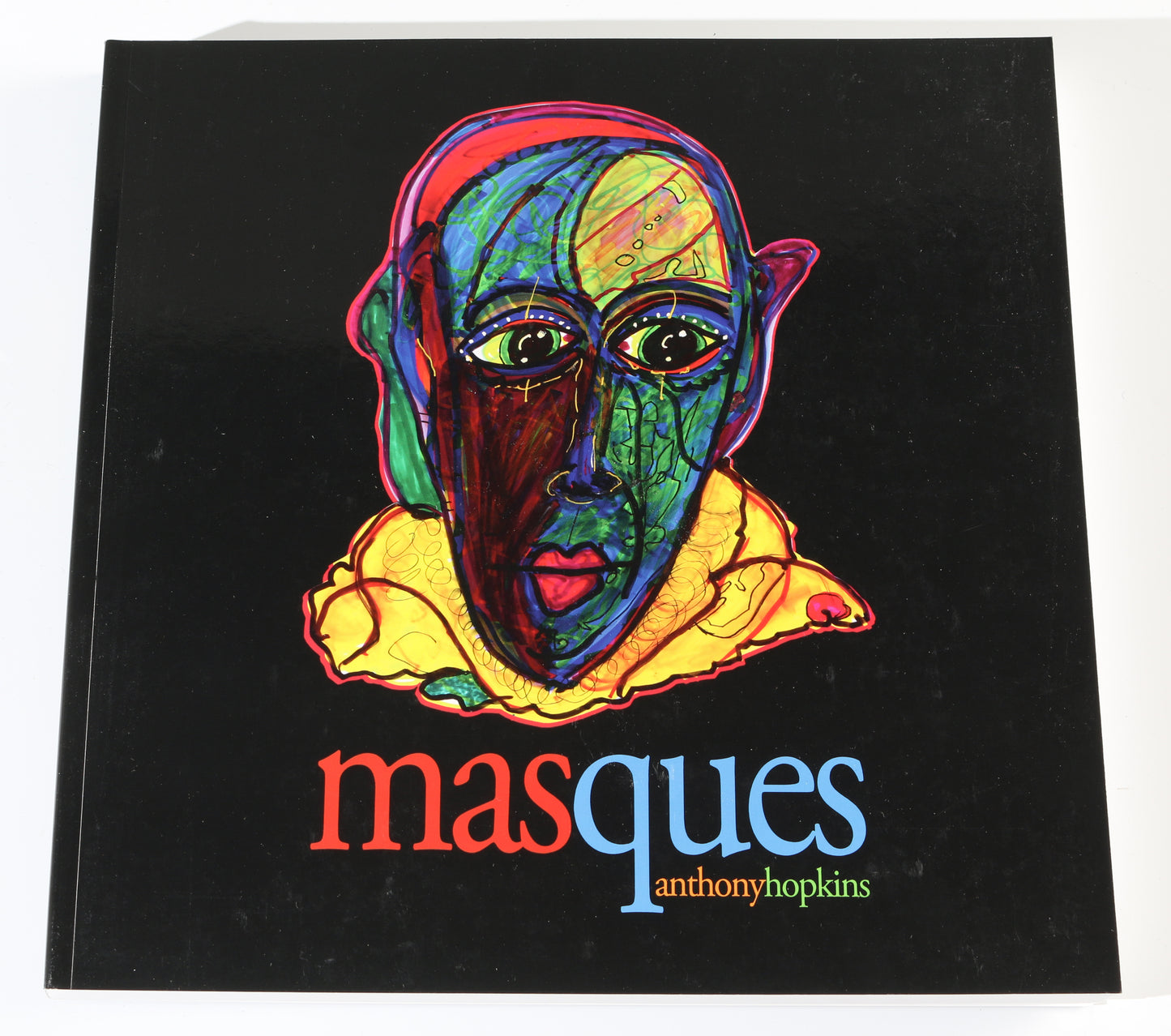 
                  
                    Poliouchos Masque Framed Signed Original Ink-on-Paper Artwork by Sir Anthony Hopkins
                  
                