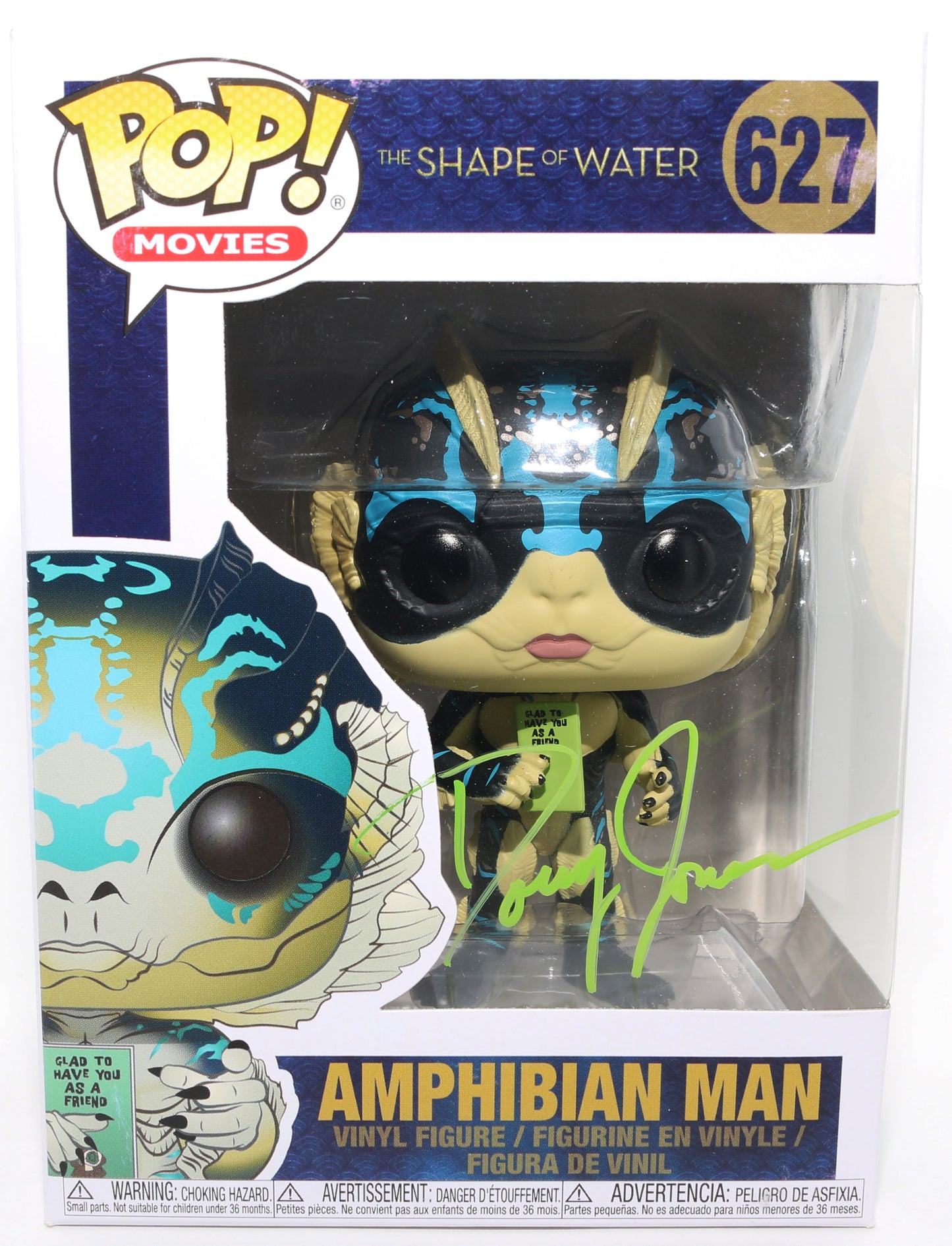 
                  
                    Doug Jones as Amphibian Man in The Shape of Water Signed Funko POP! #627
                  
                
