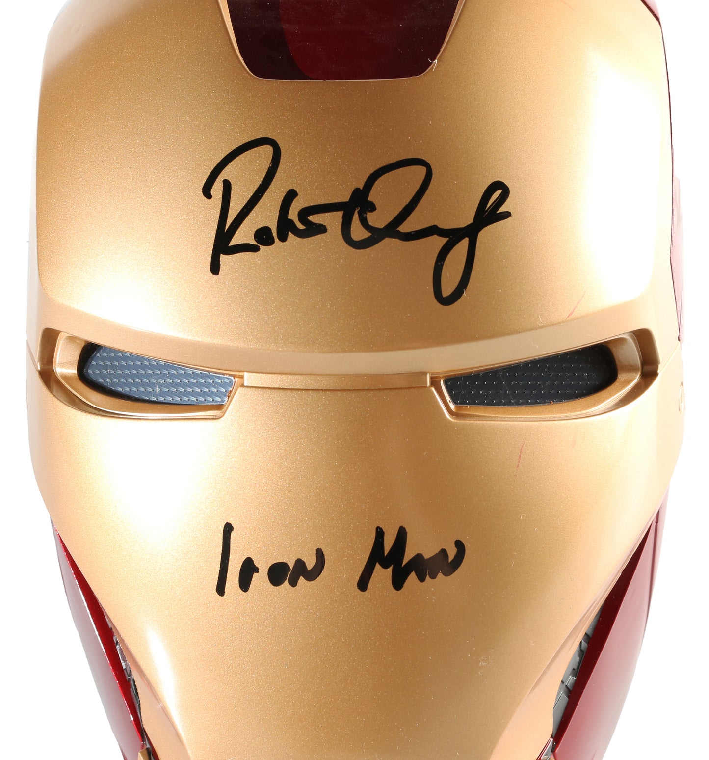 
                  
                    Iron Man Prop Replica Hasbro Legends Series Electronic Helmet (Beckett) Signed by Robert Downey Jr. with Character Name
                  
                