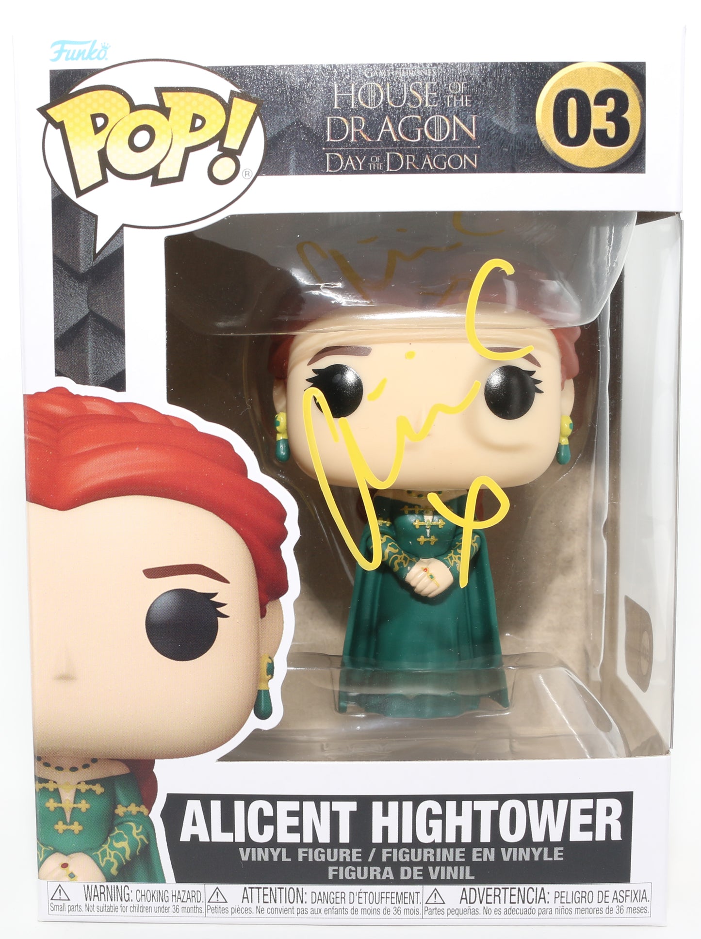 
                  
                    Olivia Cooke as Alicent Hightower in House of the Dragon (SWAU) Signed Funko POP! #03
                  
                