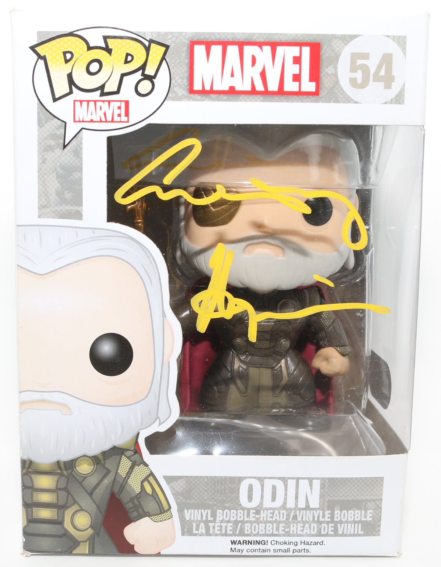 
                  
                    Anthony Hopkins as Odin in Thor (SWAU) Signed Funko POP! #54
                  
                