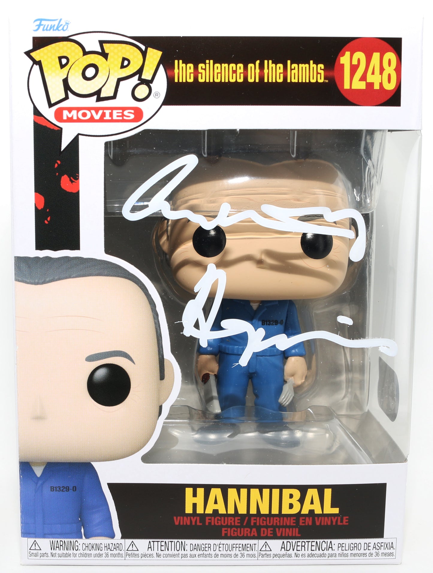 
                  
                    Anthony Hopkins as Hannibal Lecter [Blue Jumpsuit] The Silence of the Lambs (SWAU) Signed Funko POP! #1248
                  
                