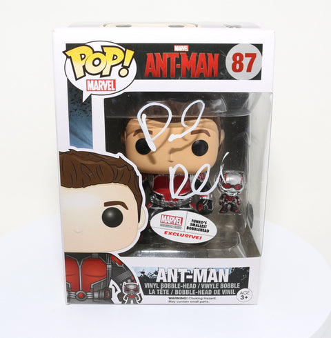 Paul Rudd as Ant-Man in Ant-Man Marvel Exclusive (Beckett) Signed Funko POP! #87