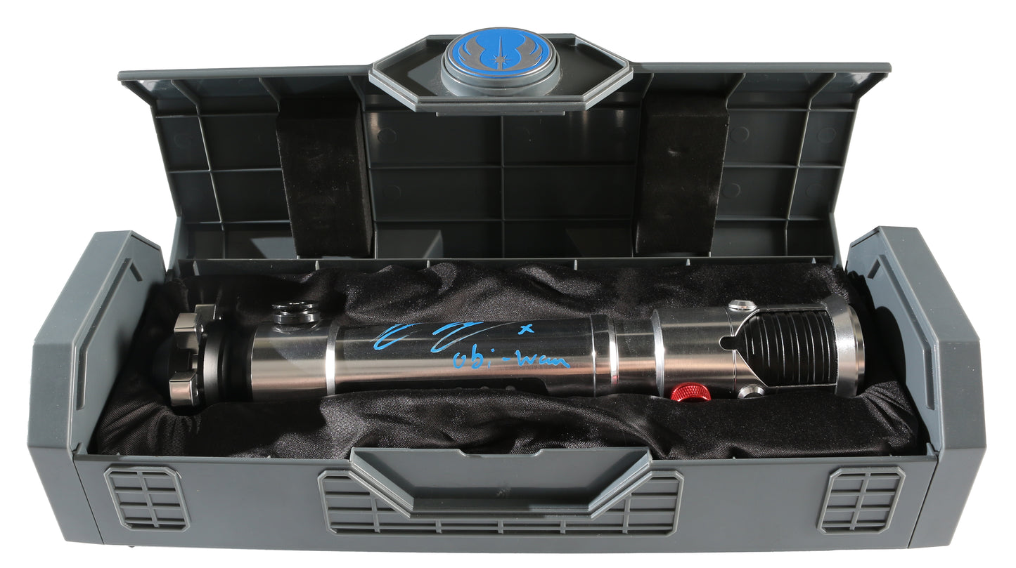 
                  
                    Obi-Wan from Star Wars Galaxy's Edge Prop Replica Lightsaber Signed by Ewan McGregor with Character Name
                  
                