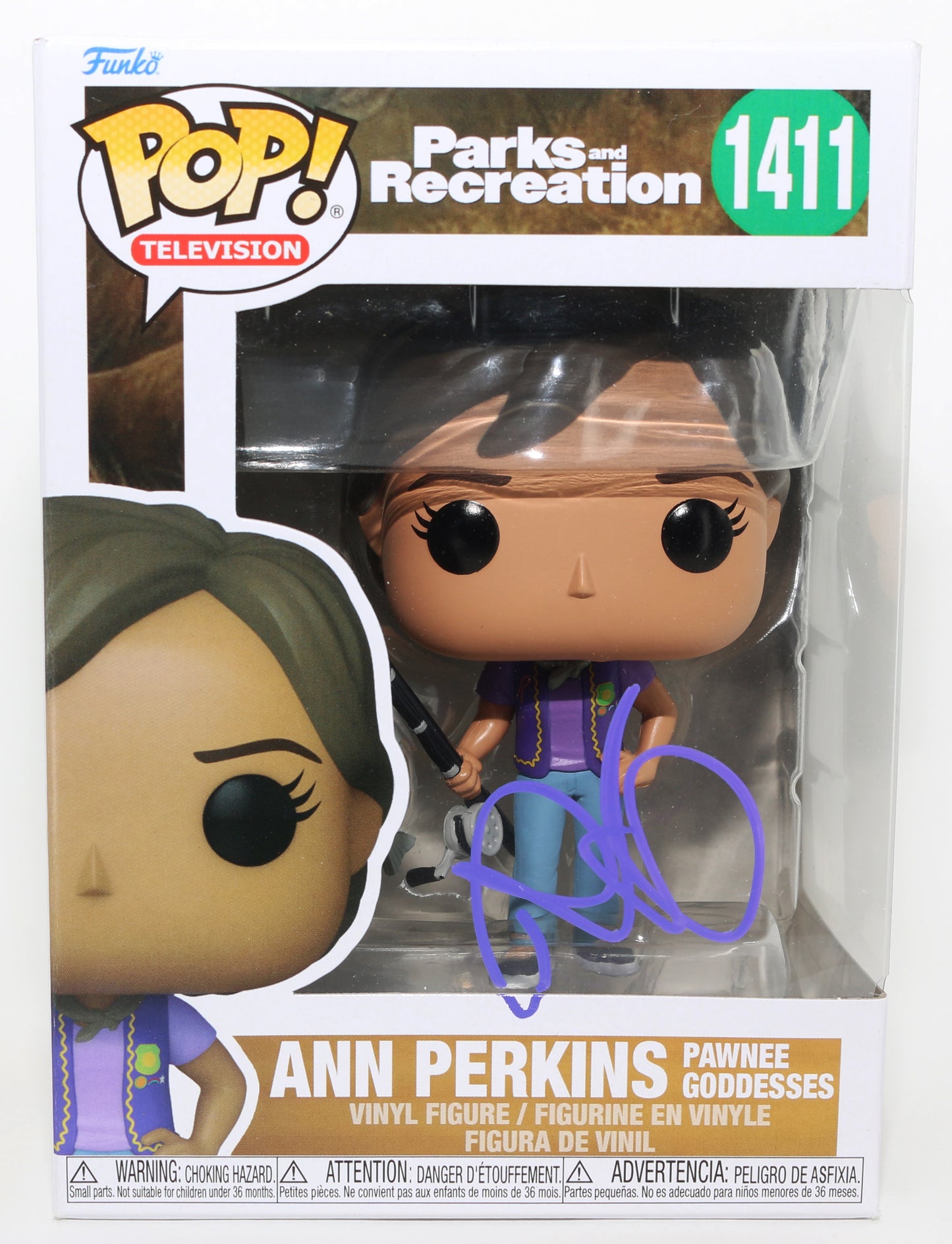 
                  
                    Rashida Jones as Ann Perkins in Parks & Recreation Signed Funko POP! #1411
                  
                
