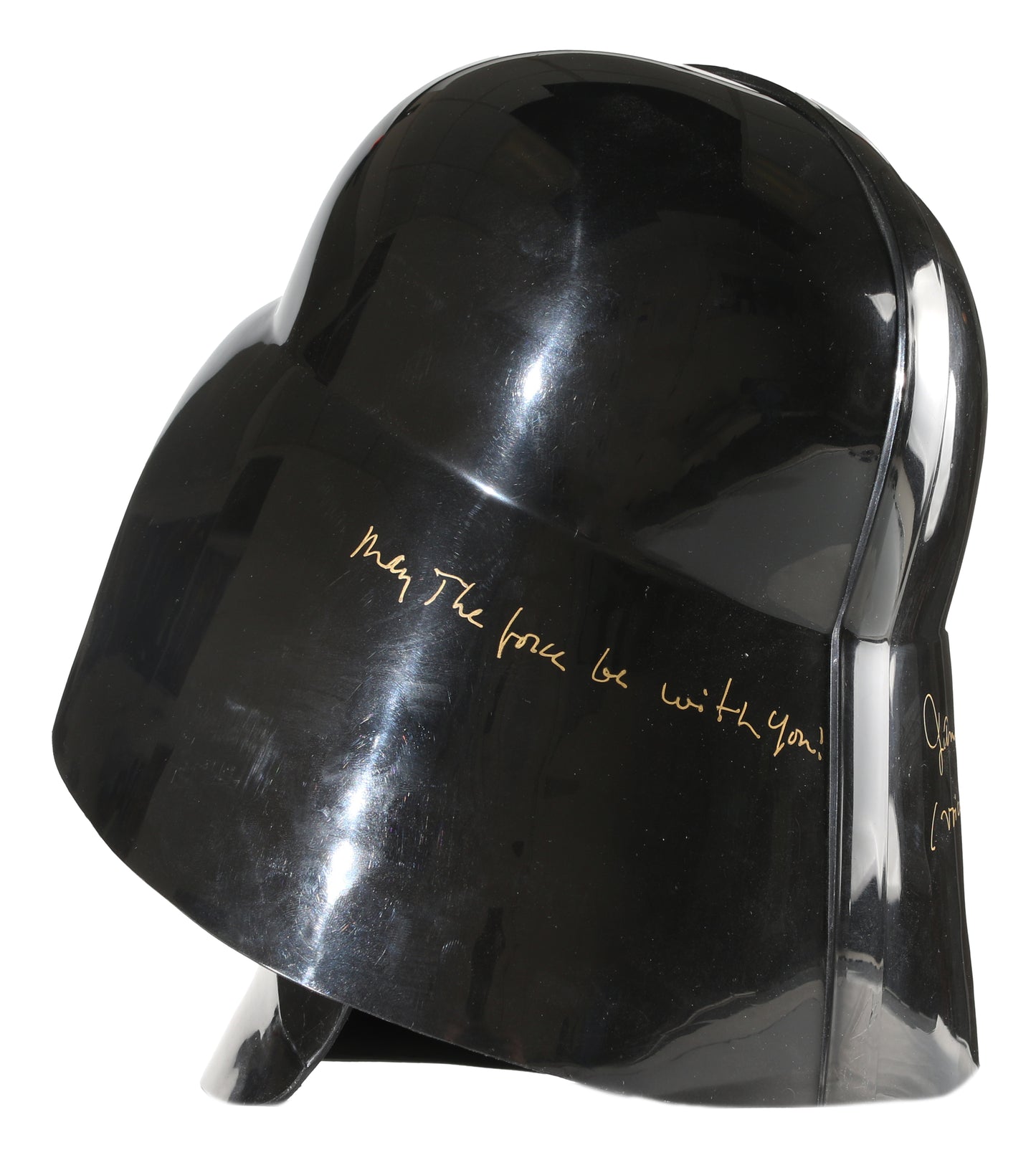 
                  
                    Darth Vader from Star Wars Full Size Prop Replica Helmet (Beckett) Signed by James Earl Jones with Rare 'Voice of Lord Vader' Character Name & MTFBWY Quote
                  
                