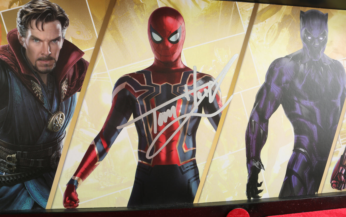 
                  
                    Tom Holland as Spider-Man in Avengers: Infinity War Signed Marvel Studios The First 10 Years Prop Replica Collectible Box Set
                  
                