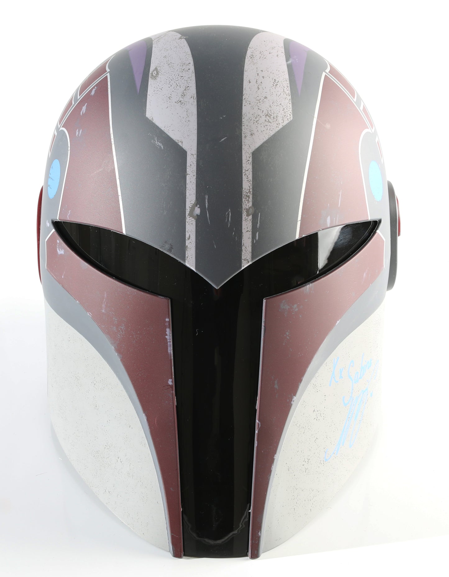 
                  
                    Sabine from Star Wars: Ahsoka Prop Replica Hasbro The Black Series Helmet Signed by Natasha Liu Bordizzo with Character Name
                  
                