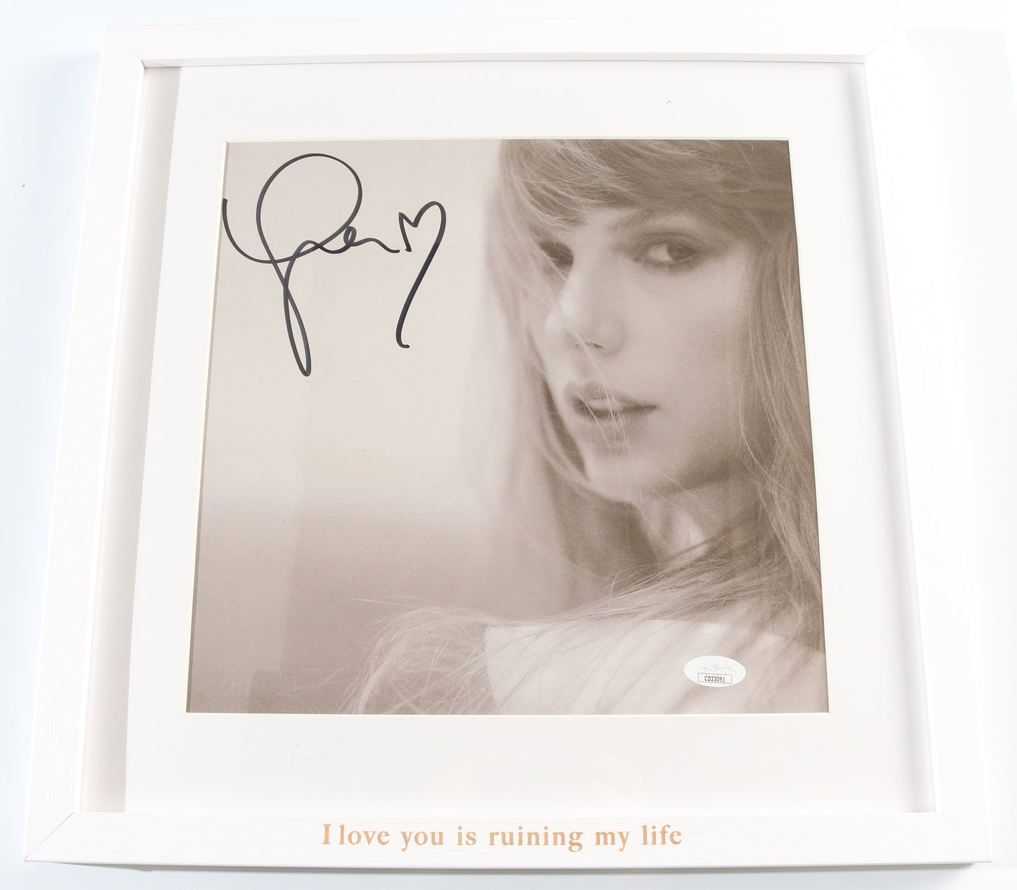 
                  
                    The Tortured Poets Department Framed LP 12" Vinyl Record Insert (JSA) Signed by Taylor Swift
                  
                