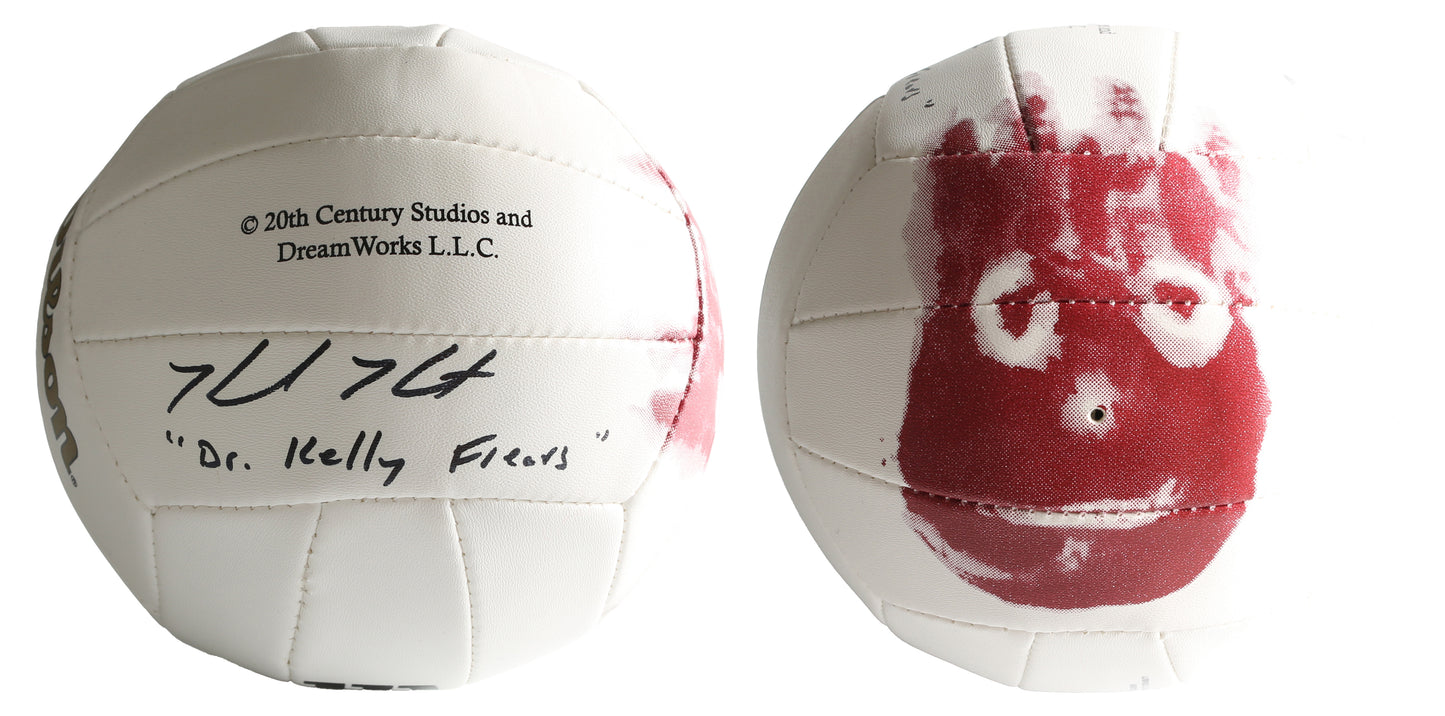 
                  
                    Helen Hunt as Dr. Kelly Frears in Cast Away Prop Replica Wilson Official Mini Volleyball with Character Name
                  
                