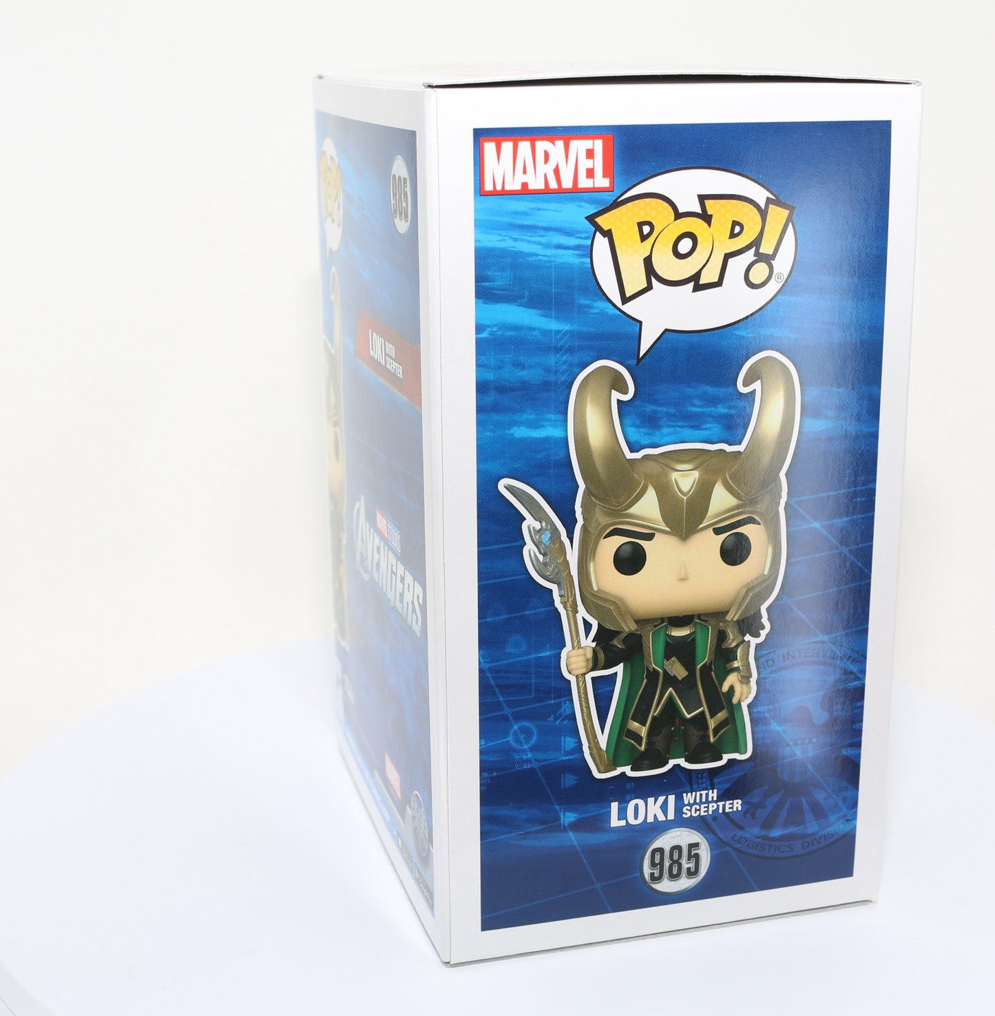 
                  
                    Tom Hiddleston as Loki with Scepter in Avengers EE Glow in the Dark Exclusive (SWAU) Signed Funko POP! #985
                  
                